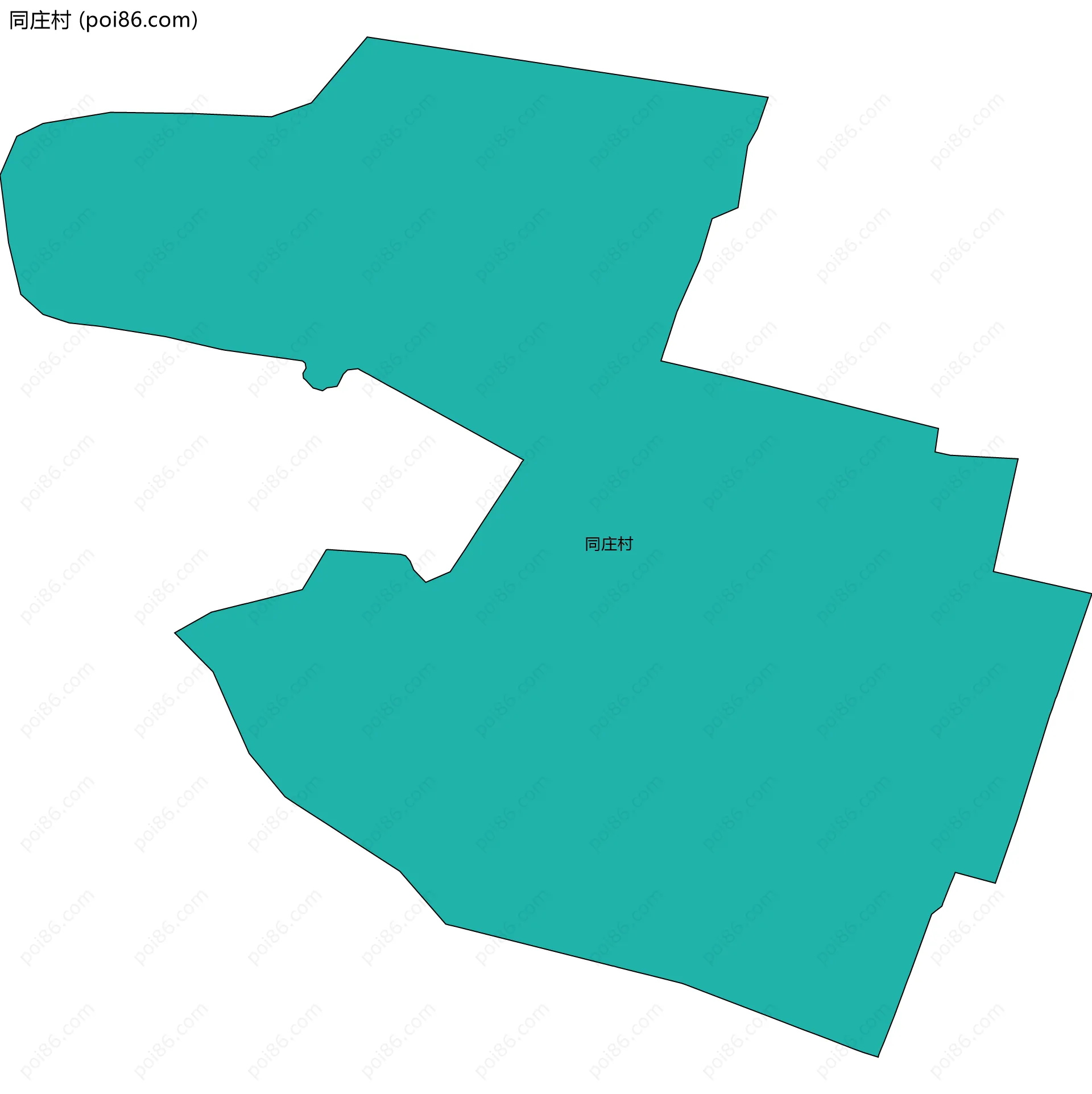 同庄村边界地图