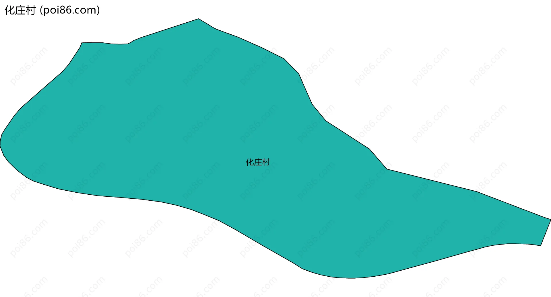 化庄村边界地图