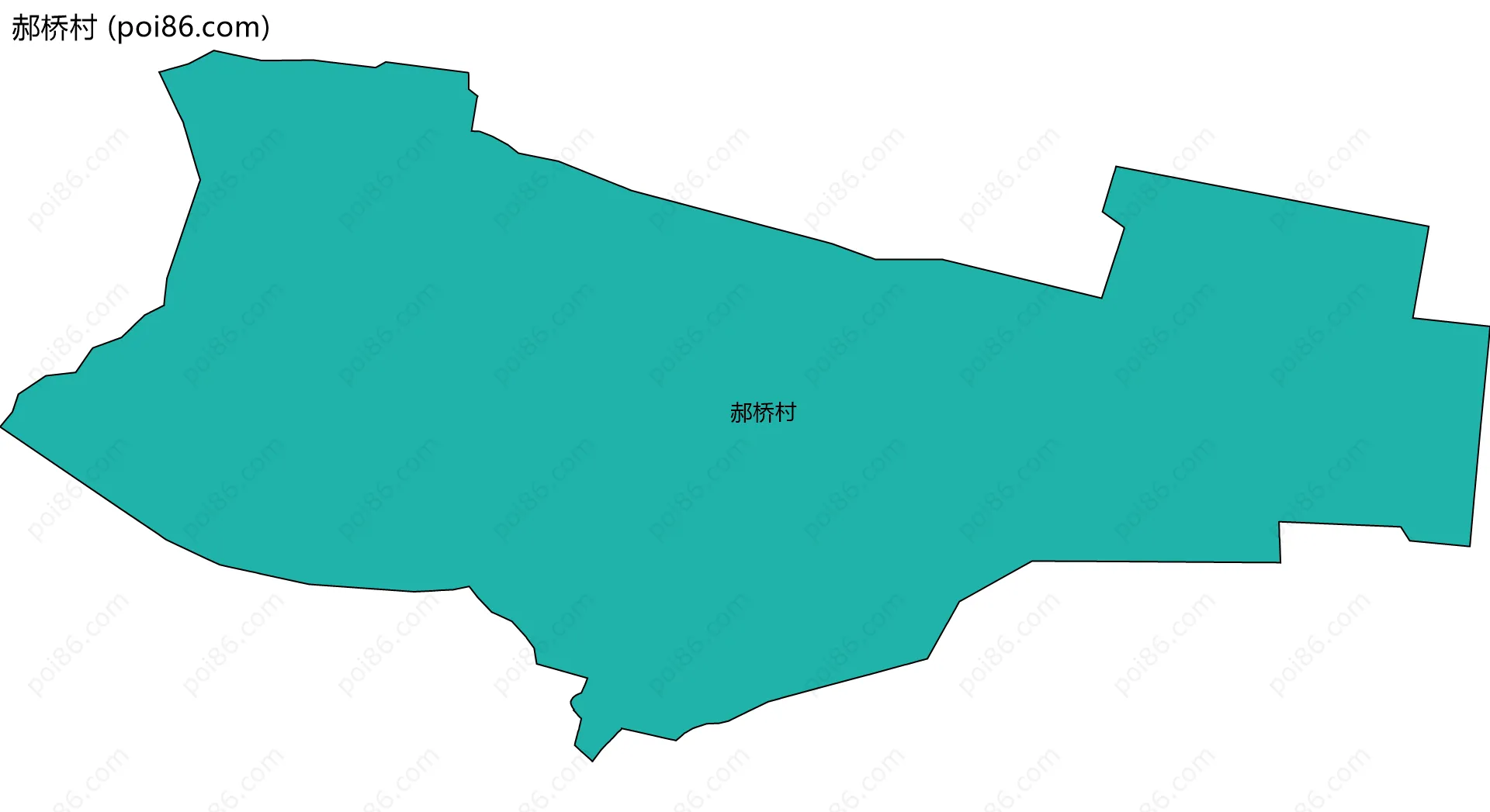 郝桥村边界地图