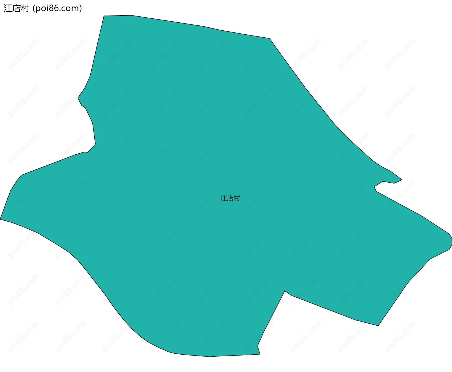 江店村边界地图