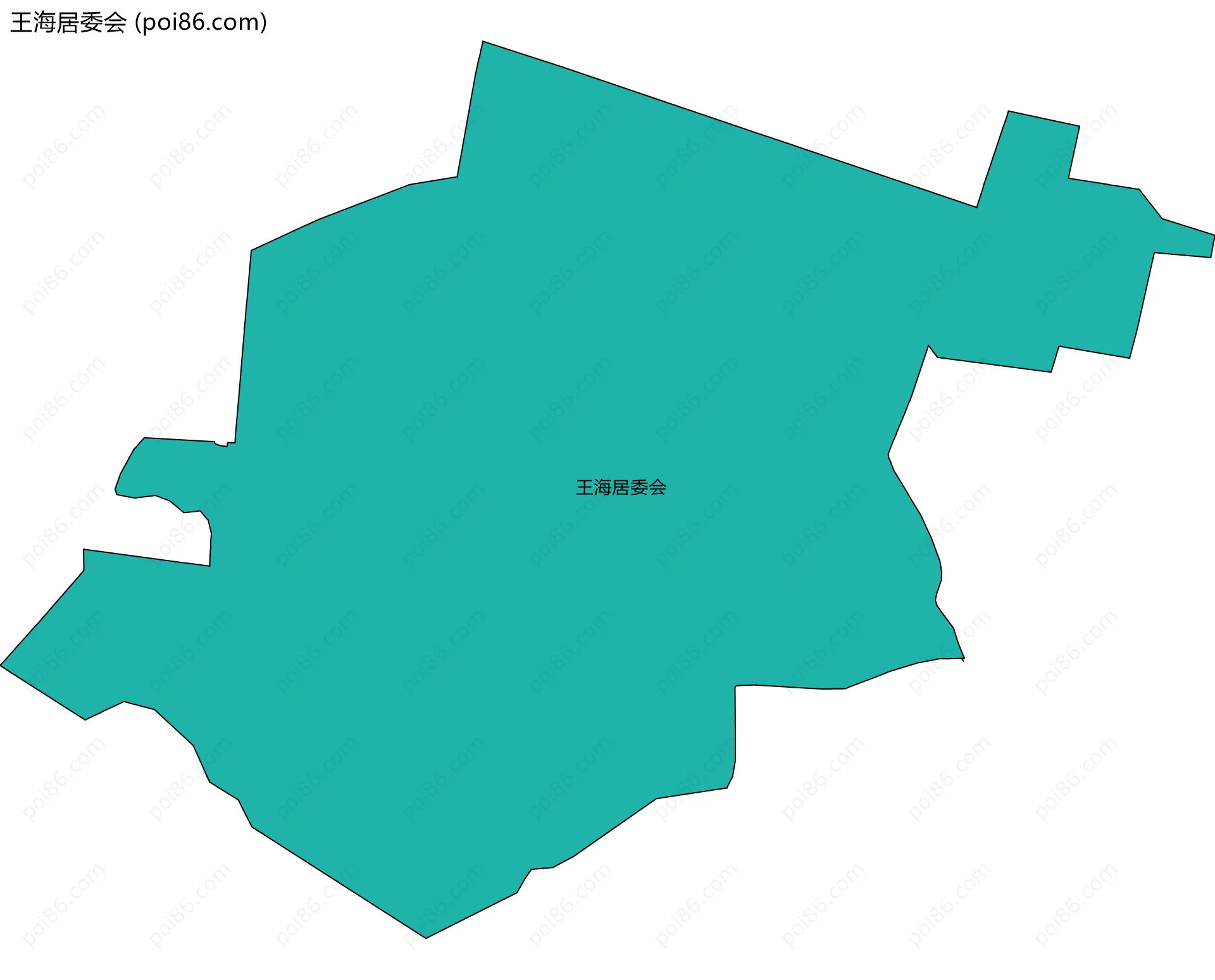王海居委会边界地图