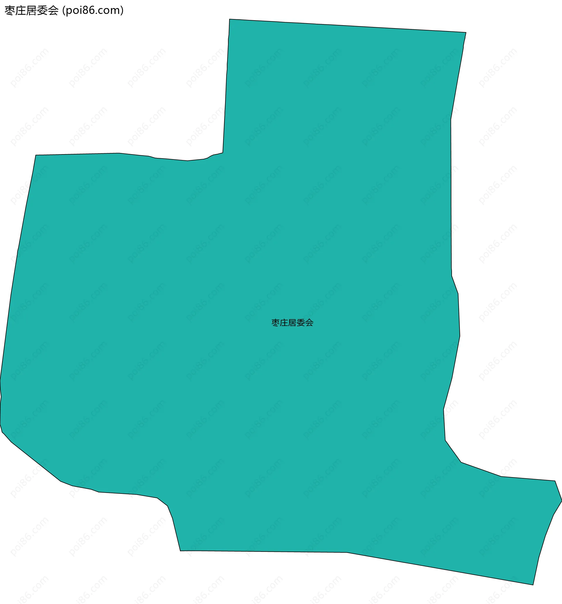 枣庄居委会边界地图