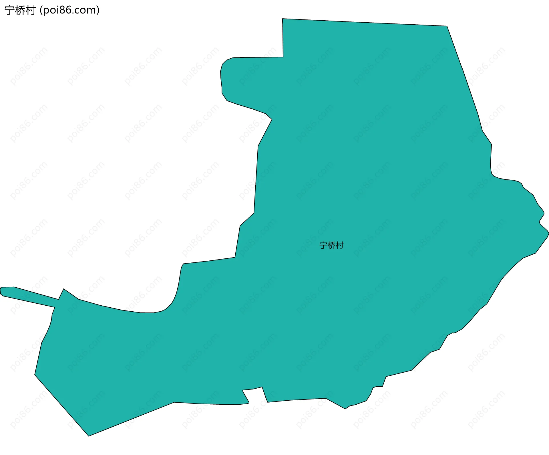 宁桥村边界地图