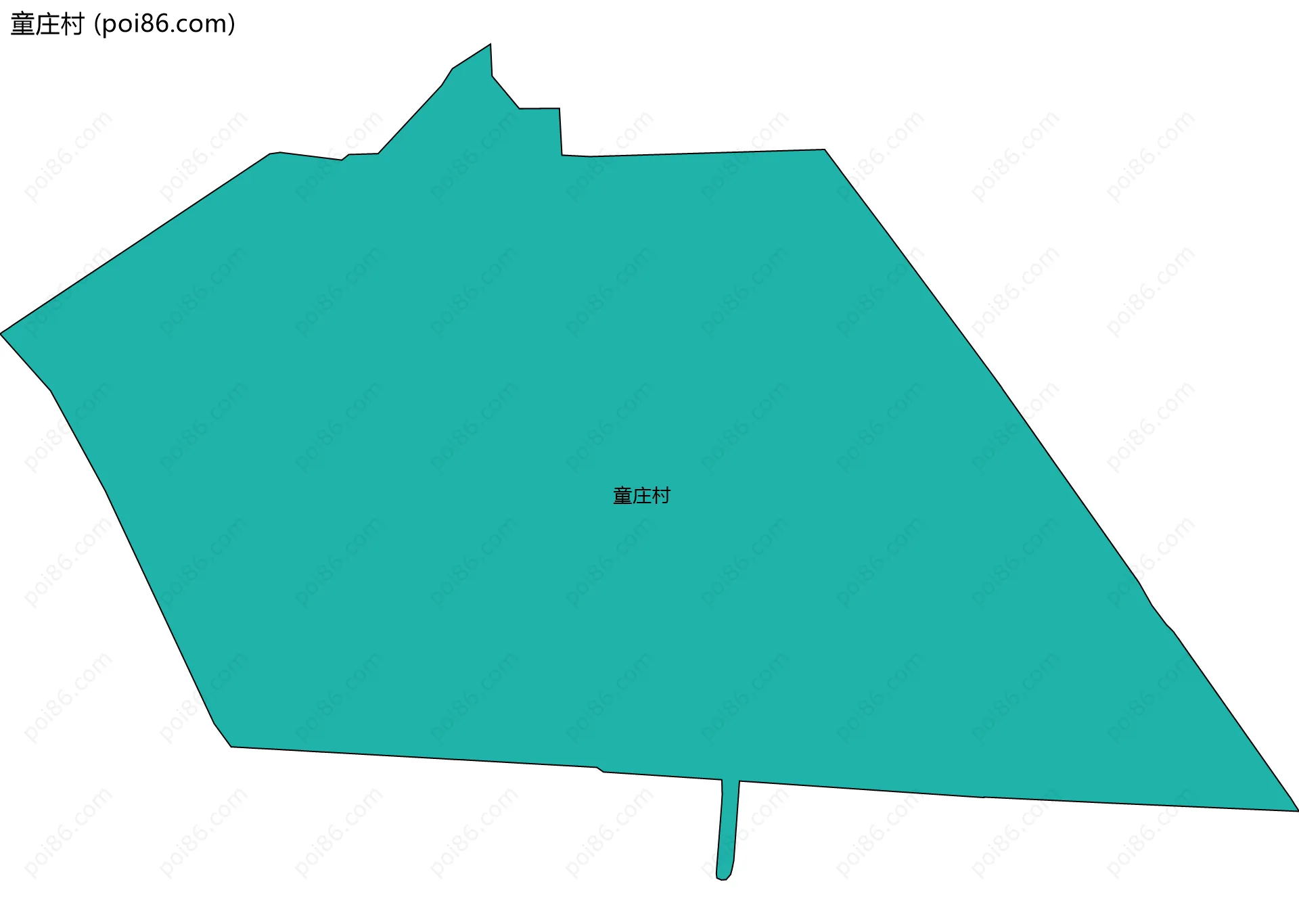 童庄村边界地图