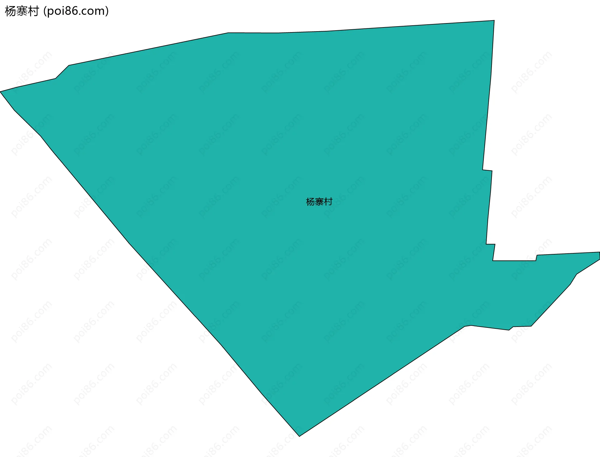 杨寨村边界地图