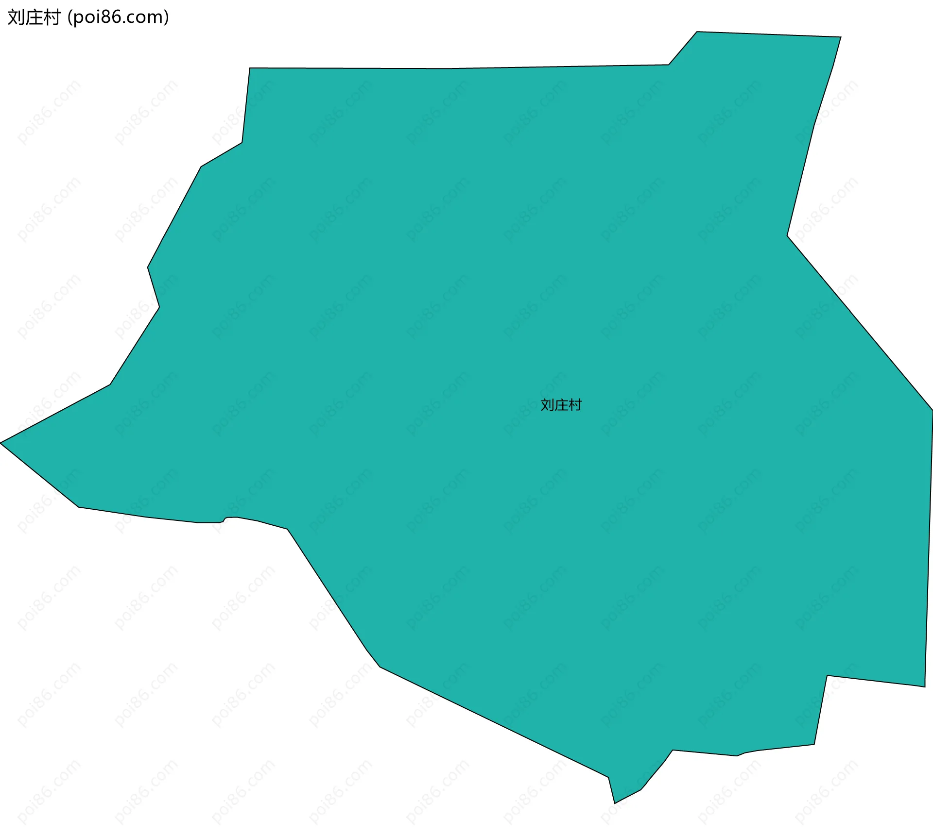 刘庄村边界地图