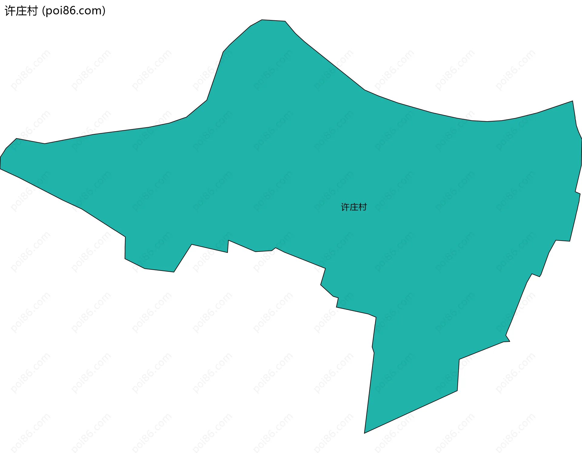 许庄村边界地图