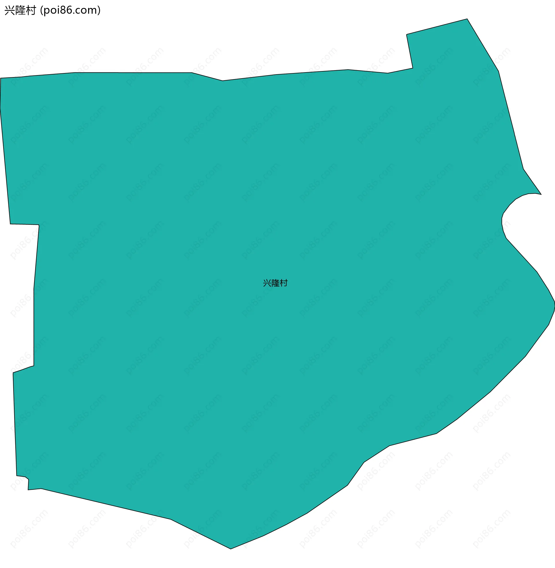 兴隆村边界地图