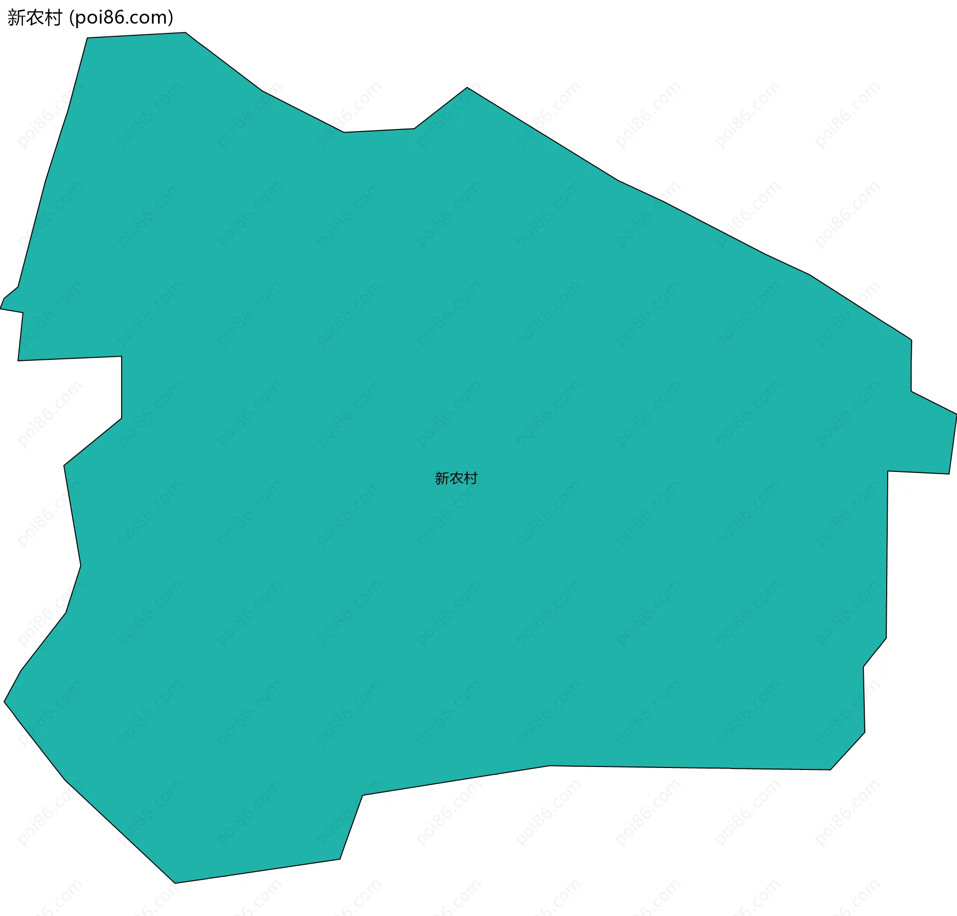 新农村边界地图