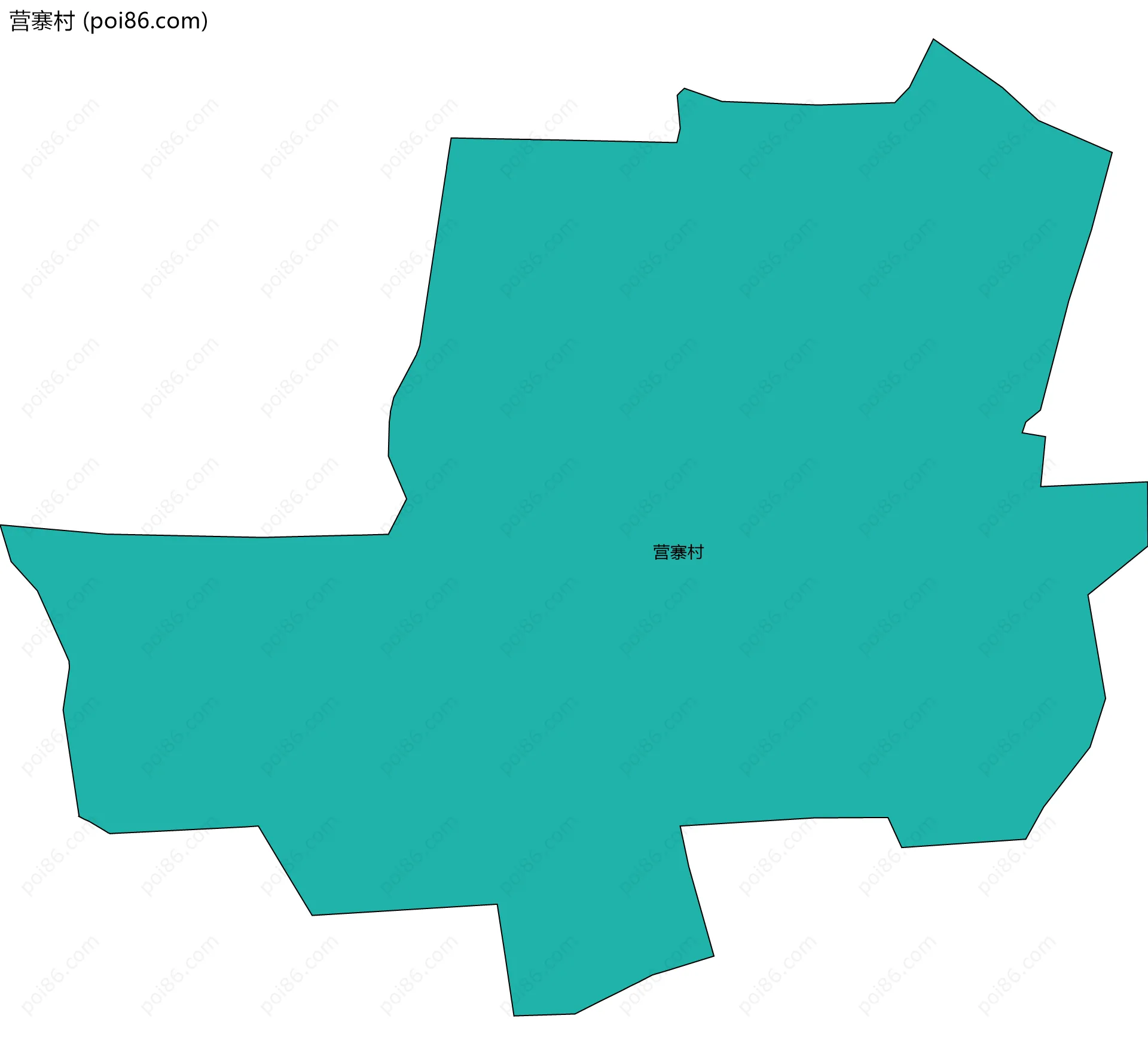 营寨村边界地图