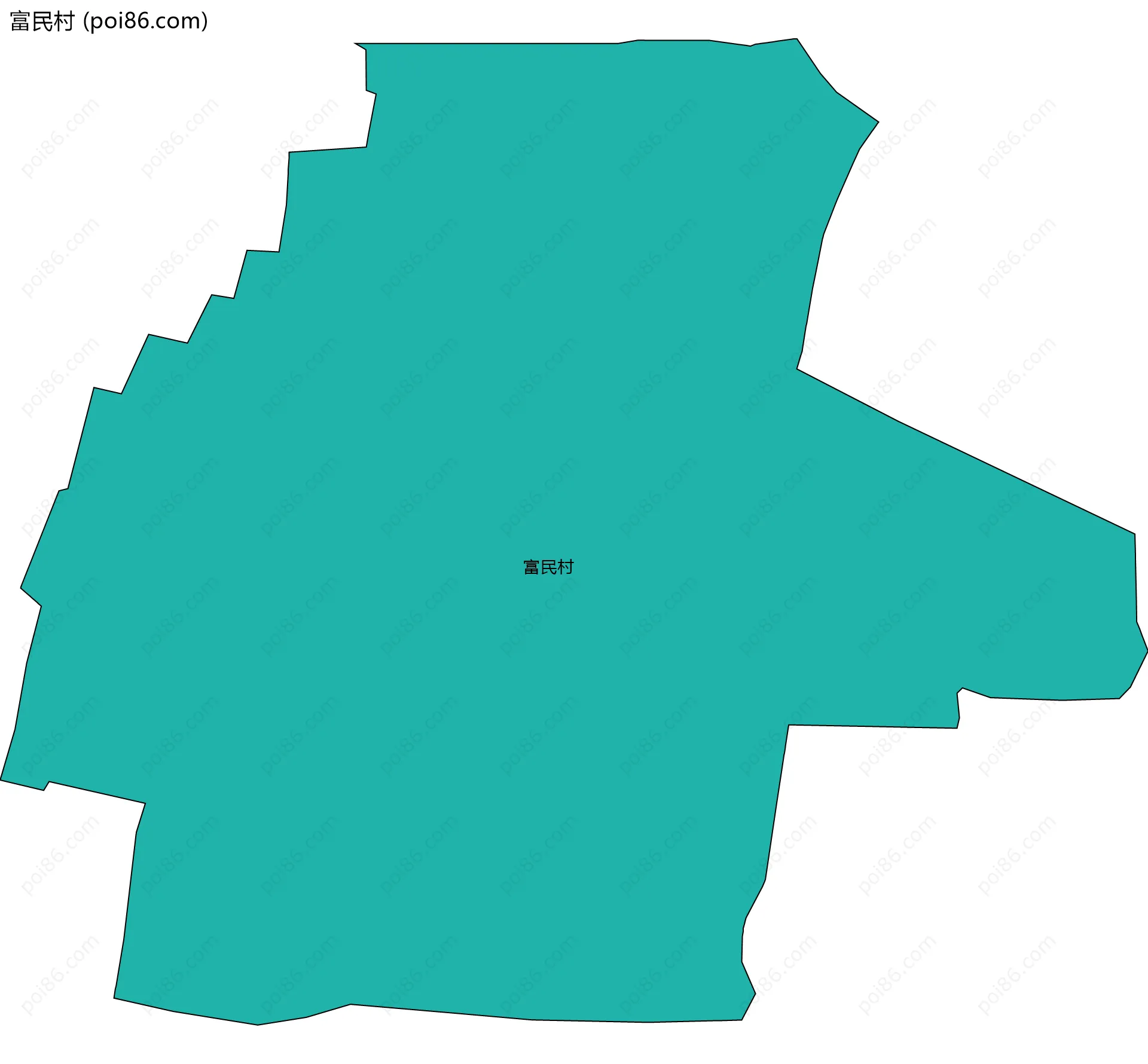 富民村边界地图