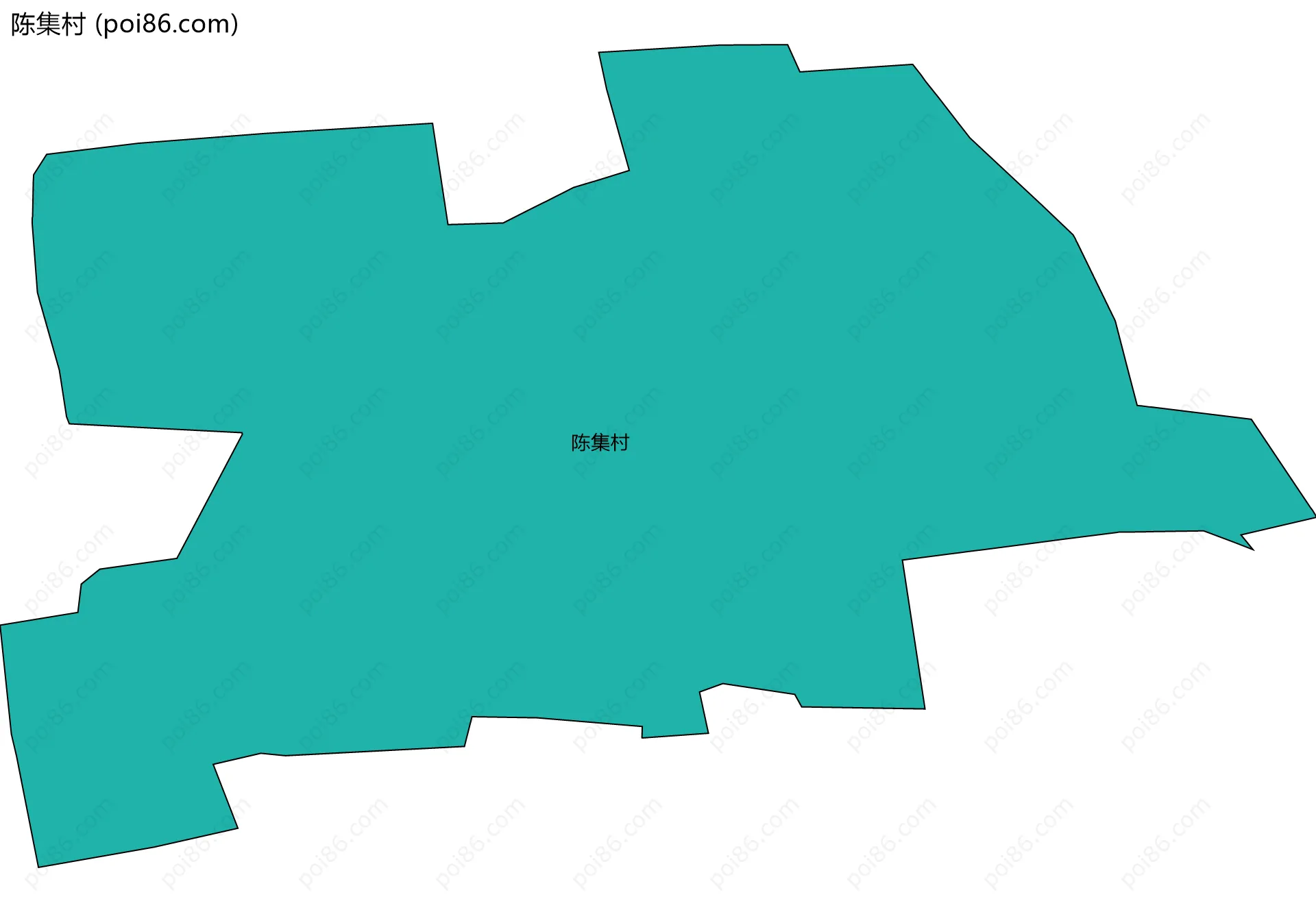 陈集村边界地图