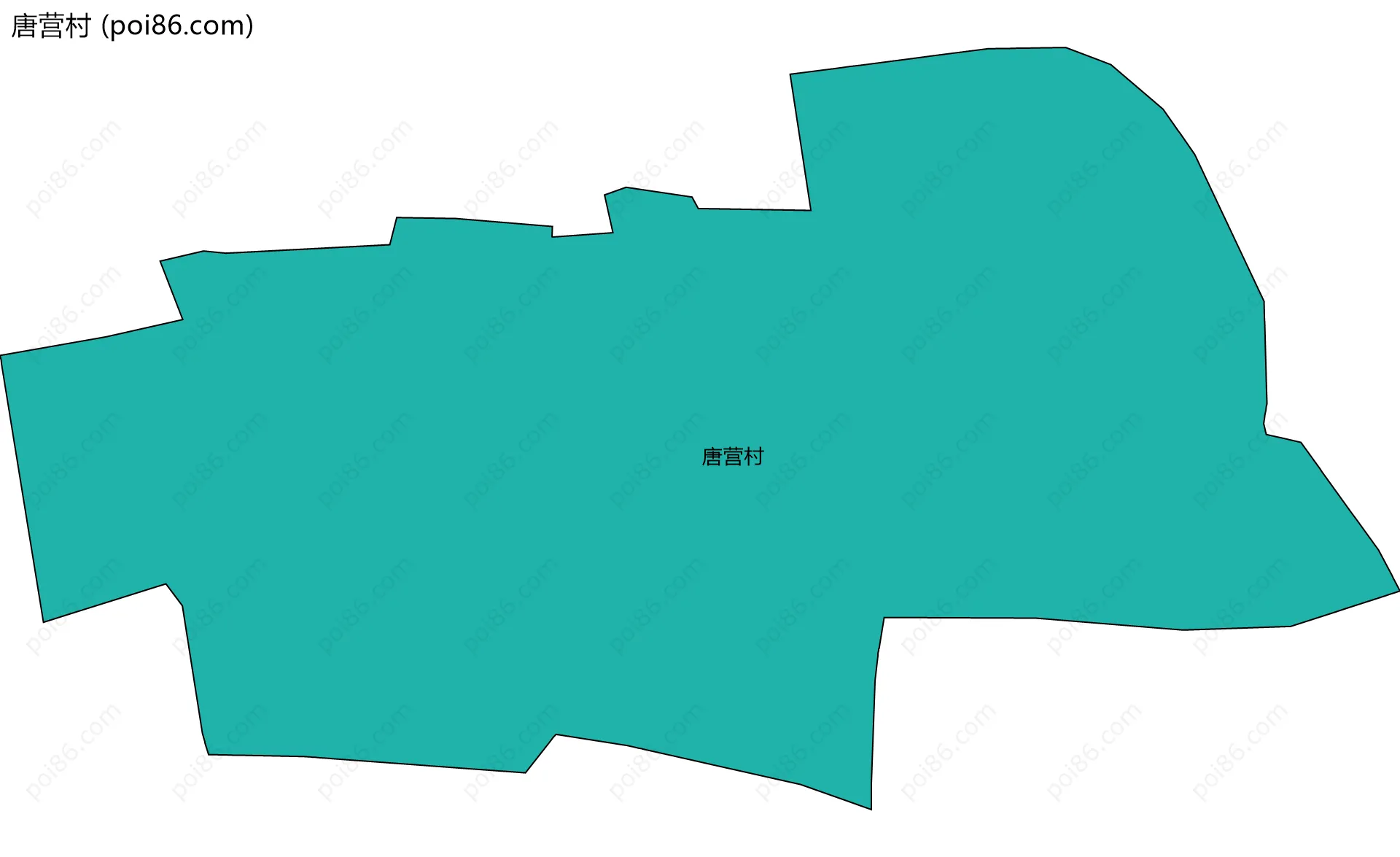 唐营村边界地图