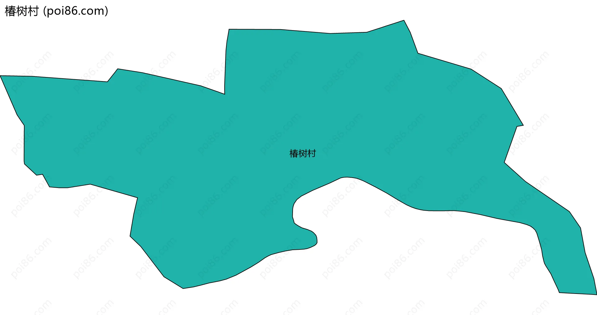 椿树村边界地图