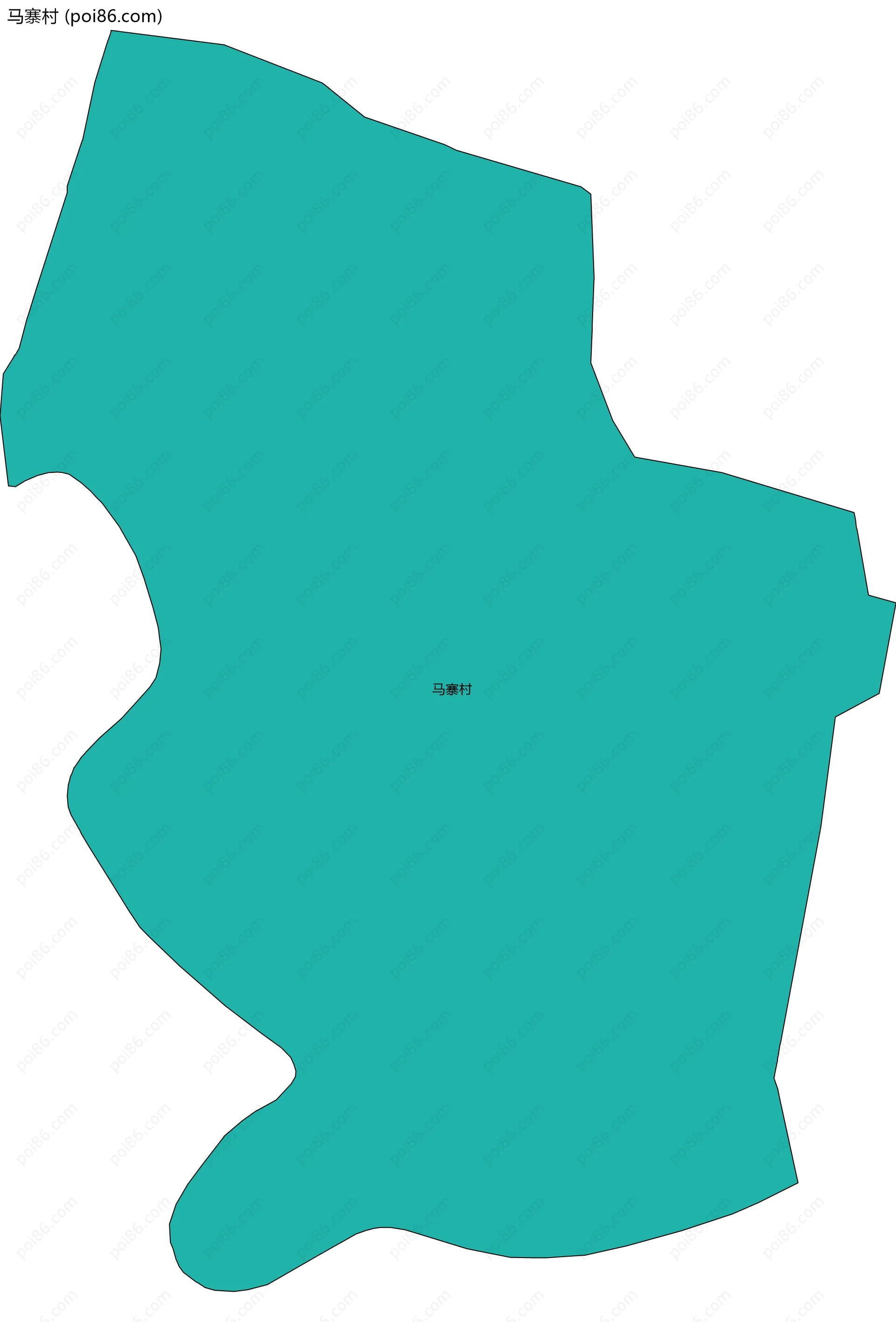 马寨村边界地图