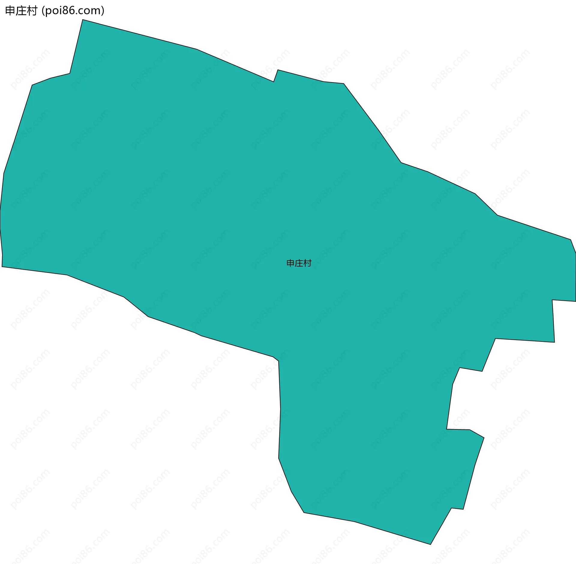 申庄村边界地图