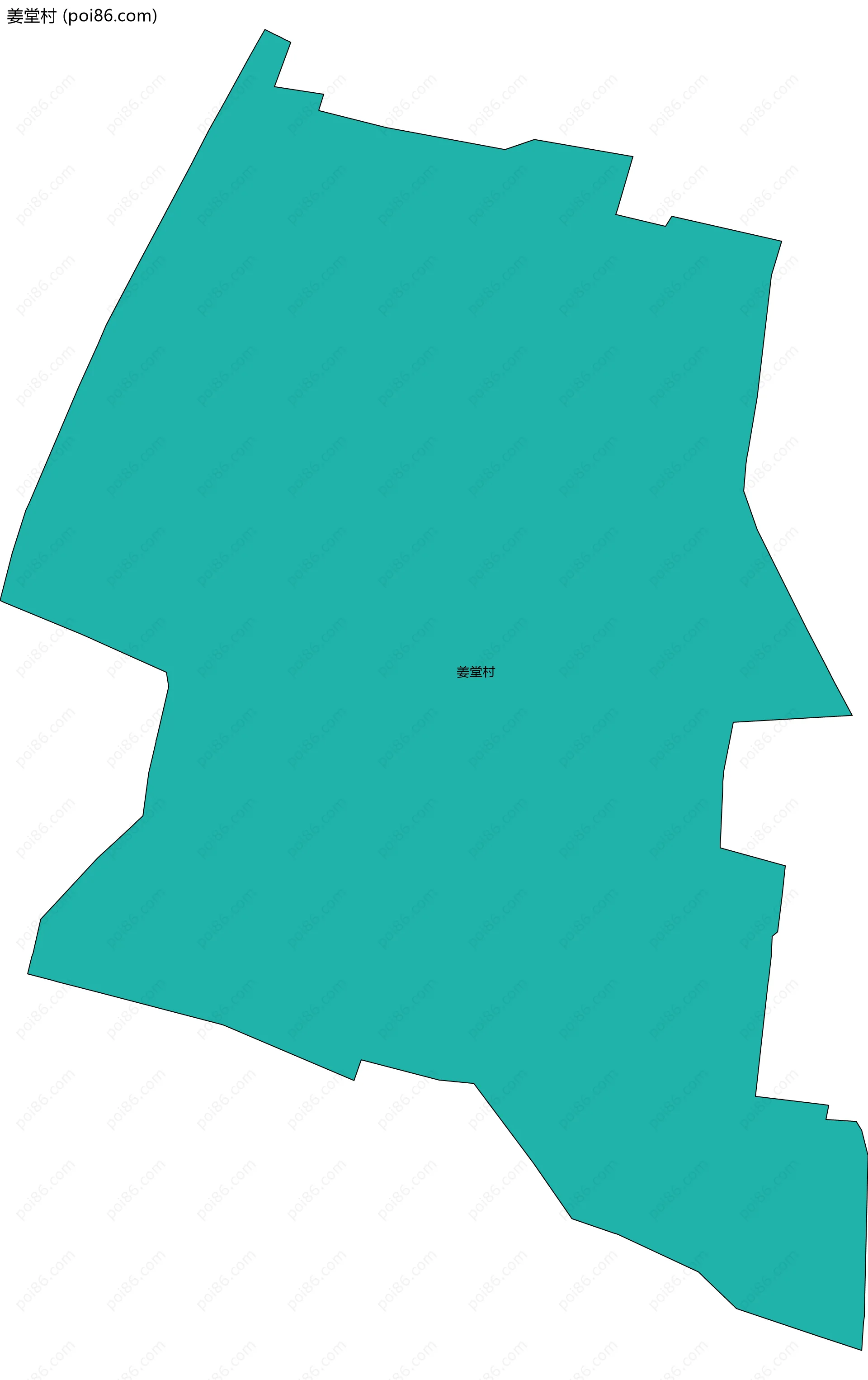 姜堂村边界地图