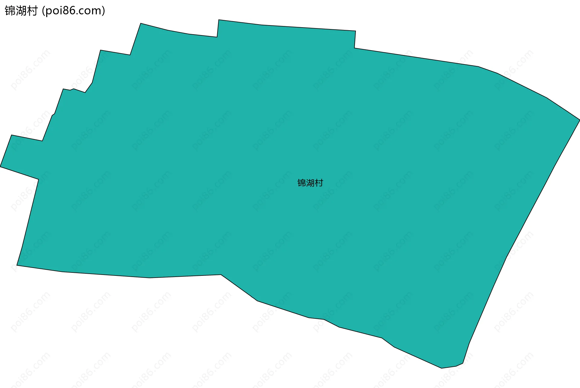 锦湖村边界地图