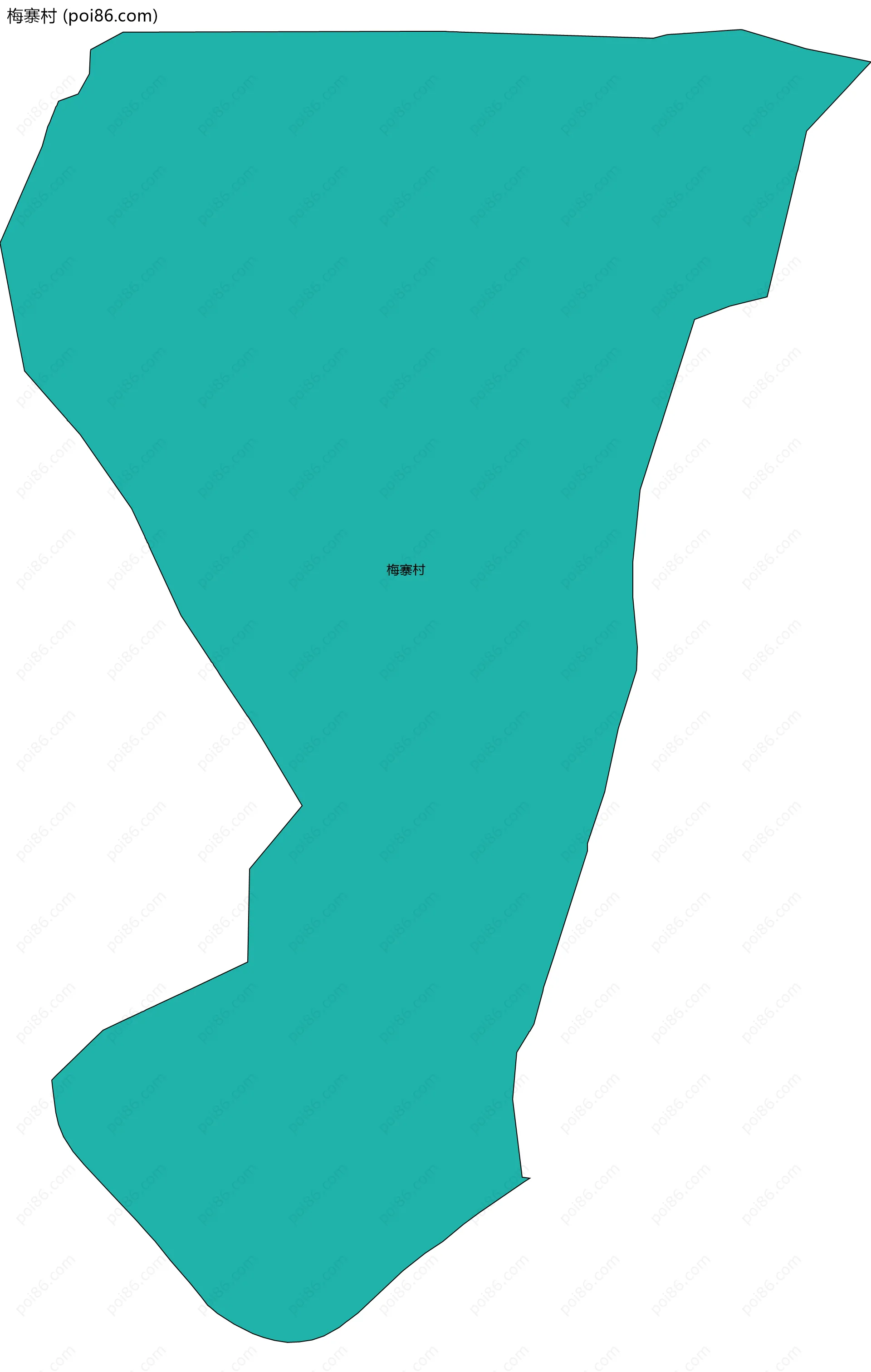 梅寨村边界地图