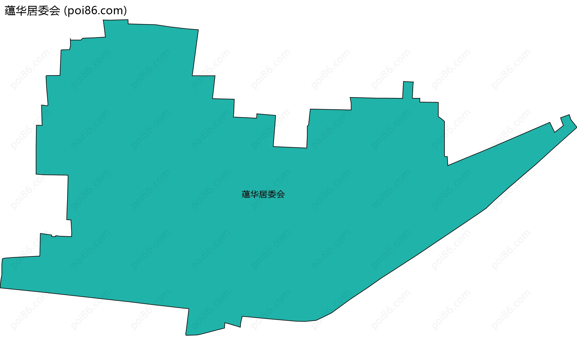蕴华居委会边界地图