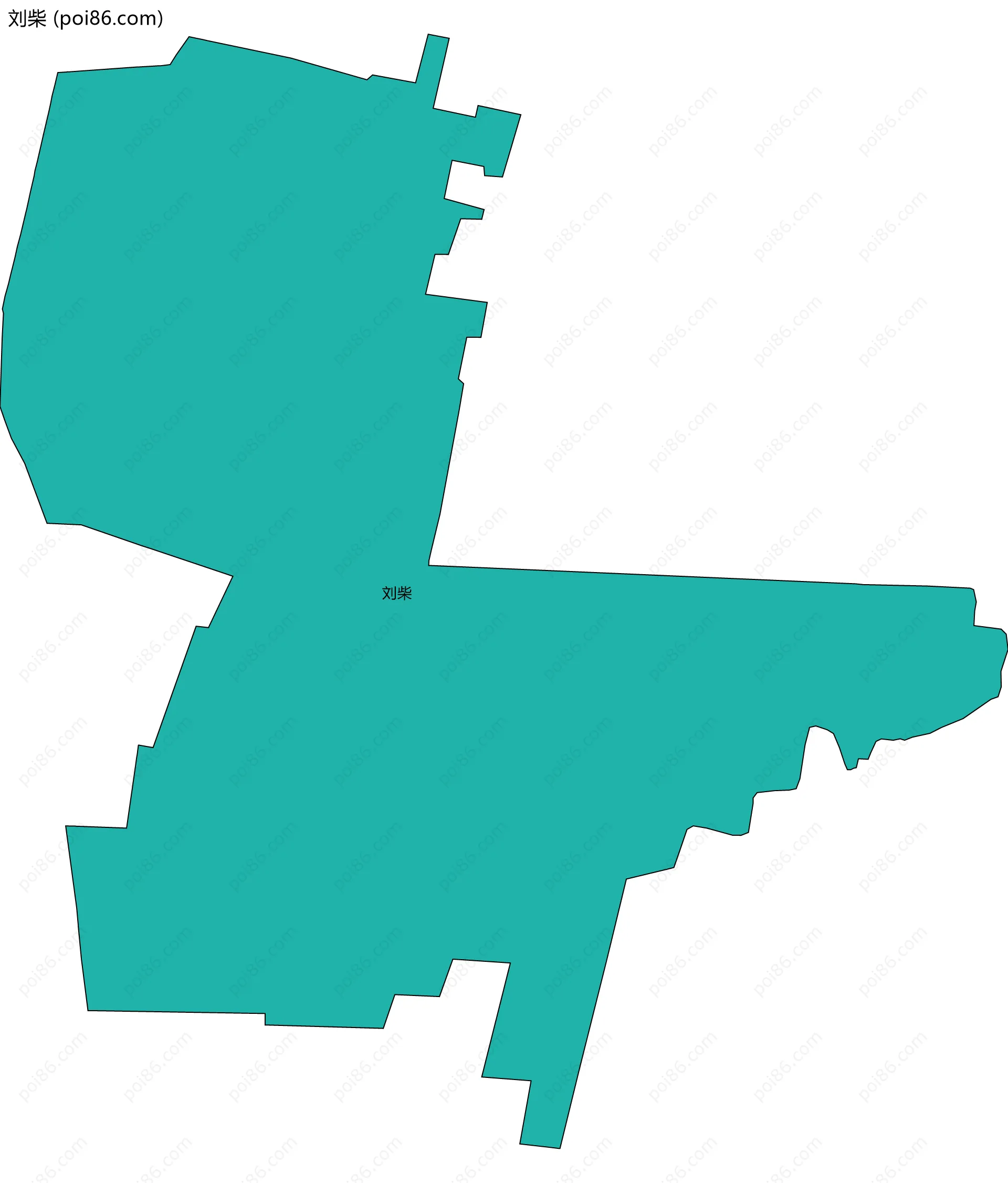 刘柴边界地图