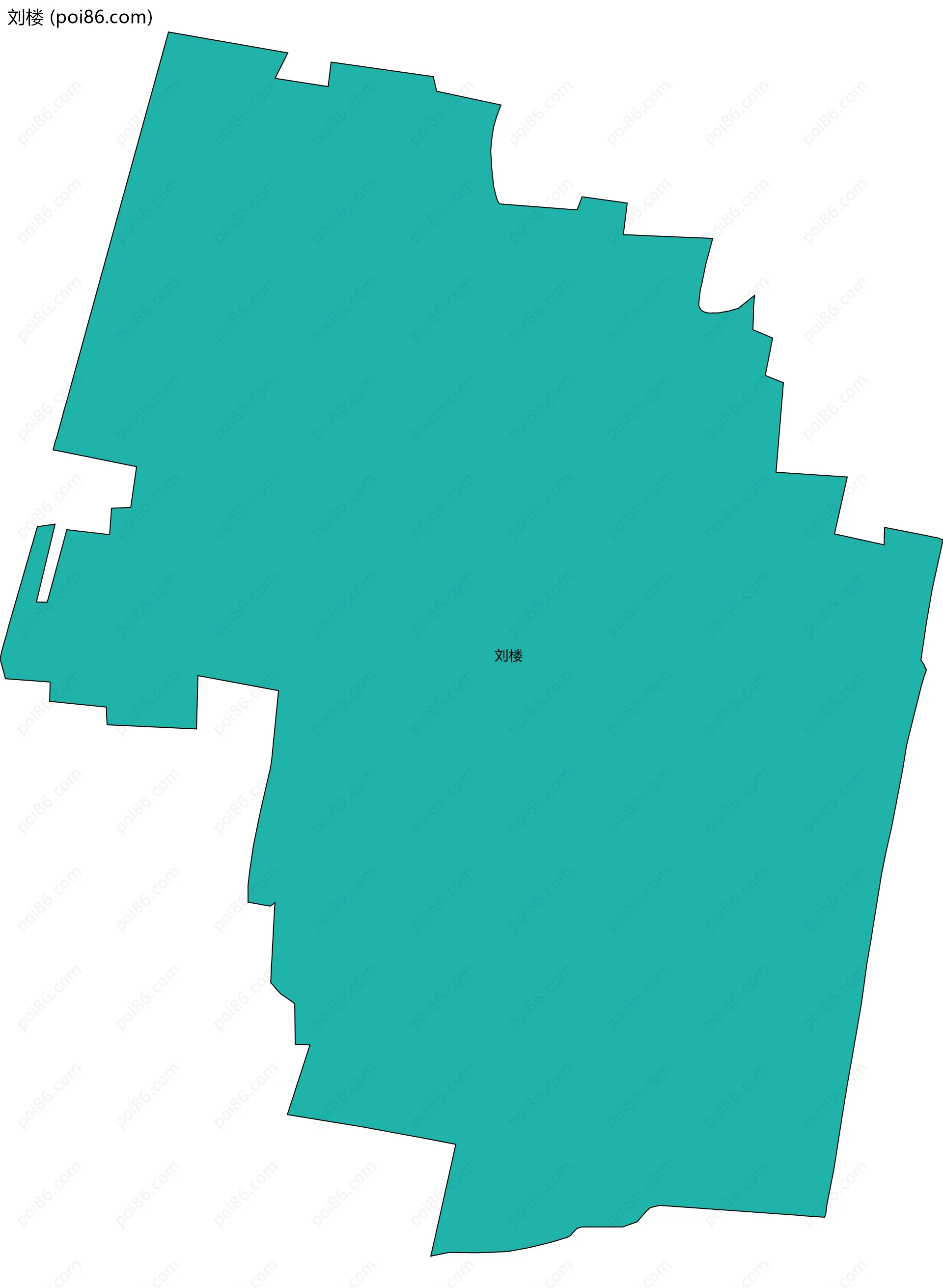 刘楼边界地图