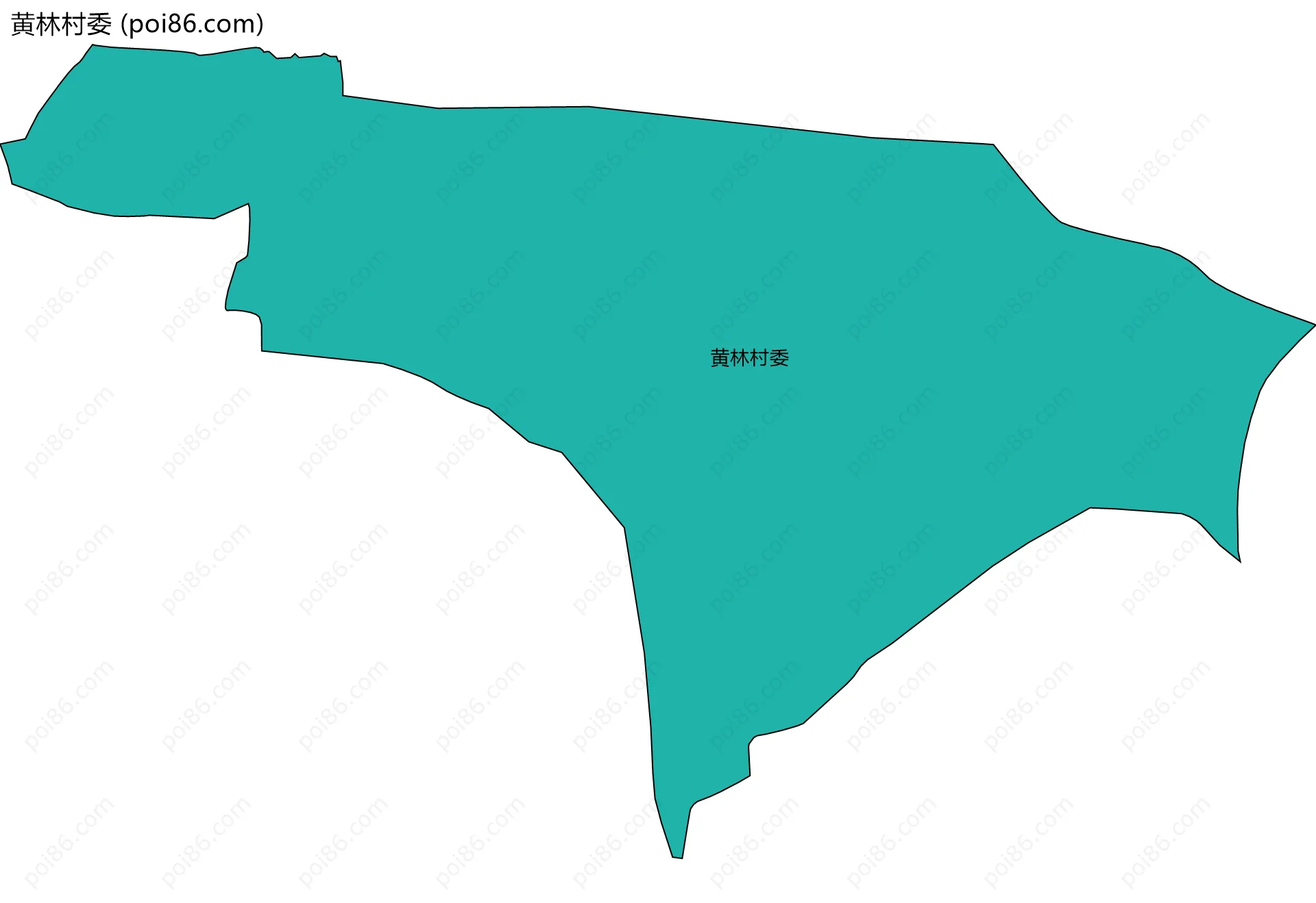 黄林村委边界地图