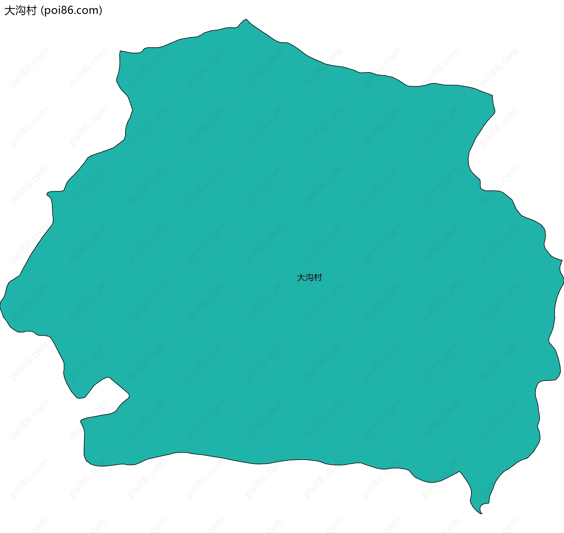 大沟村边界地图