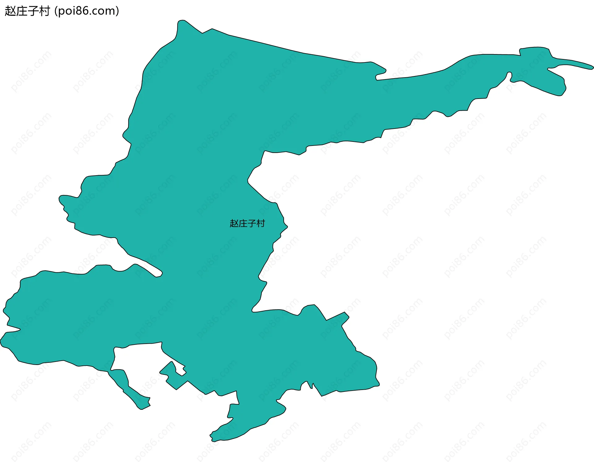赵庄子村边界地图