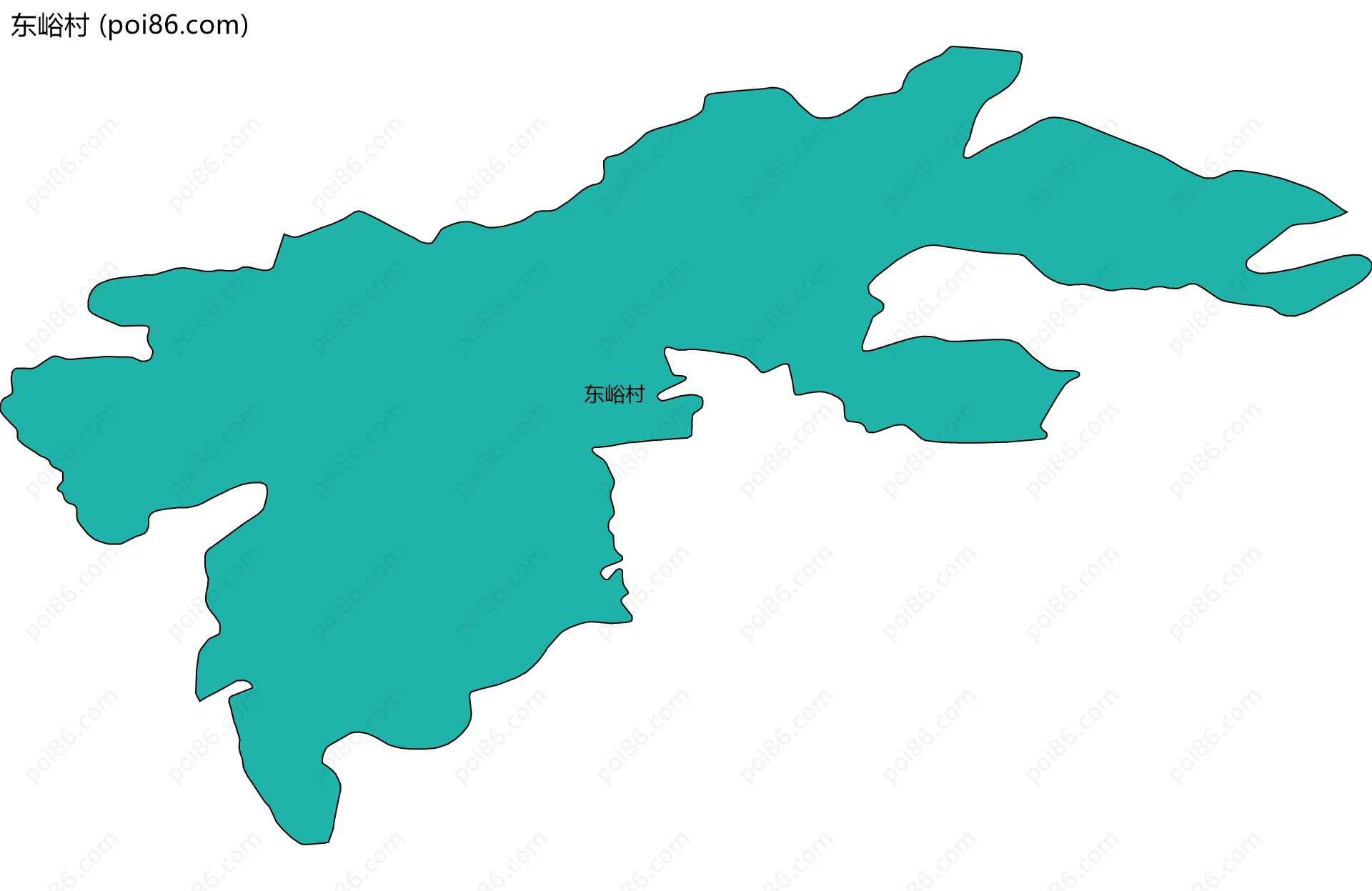 东峪村边界地图