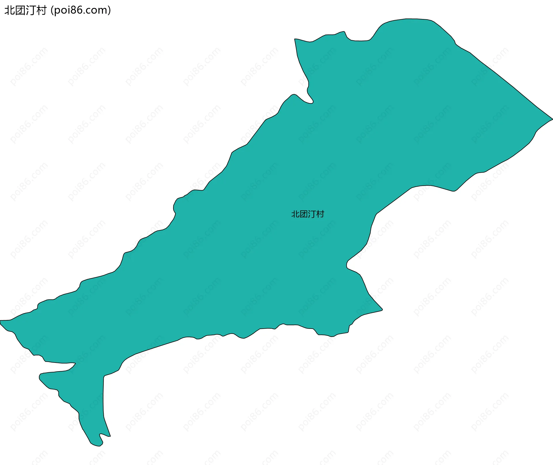 北团汀村边界地图