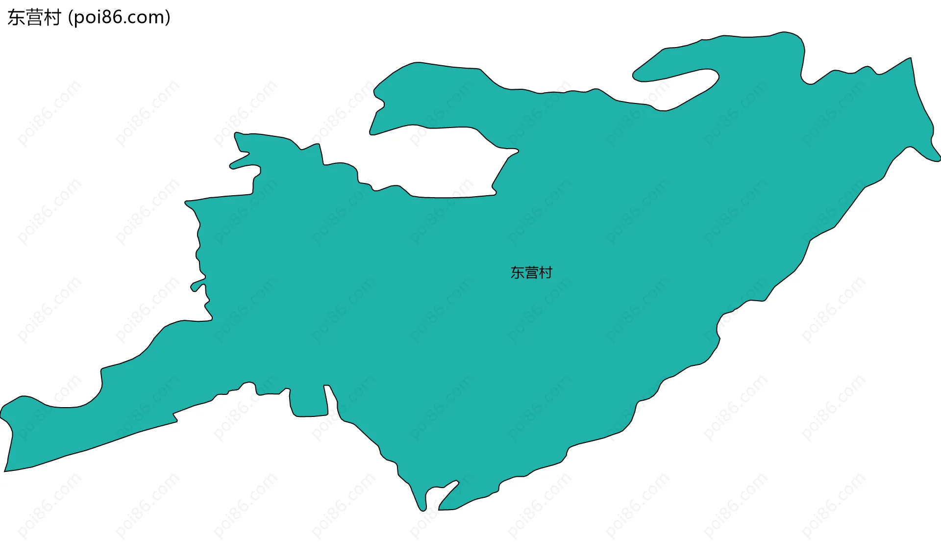 东营村边界地图