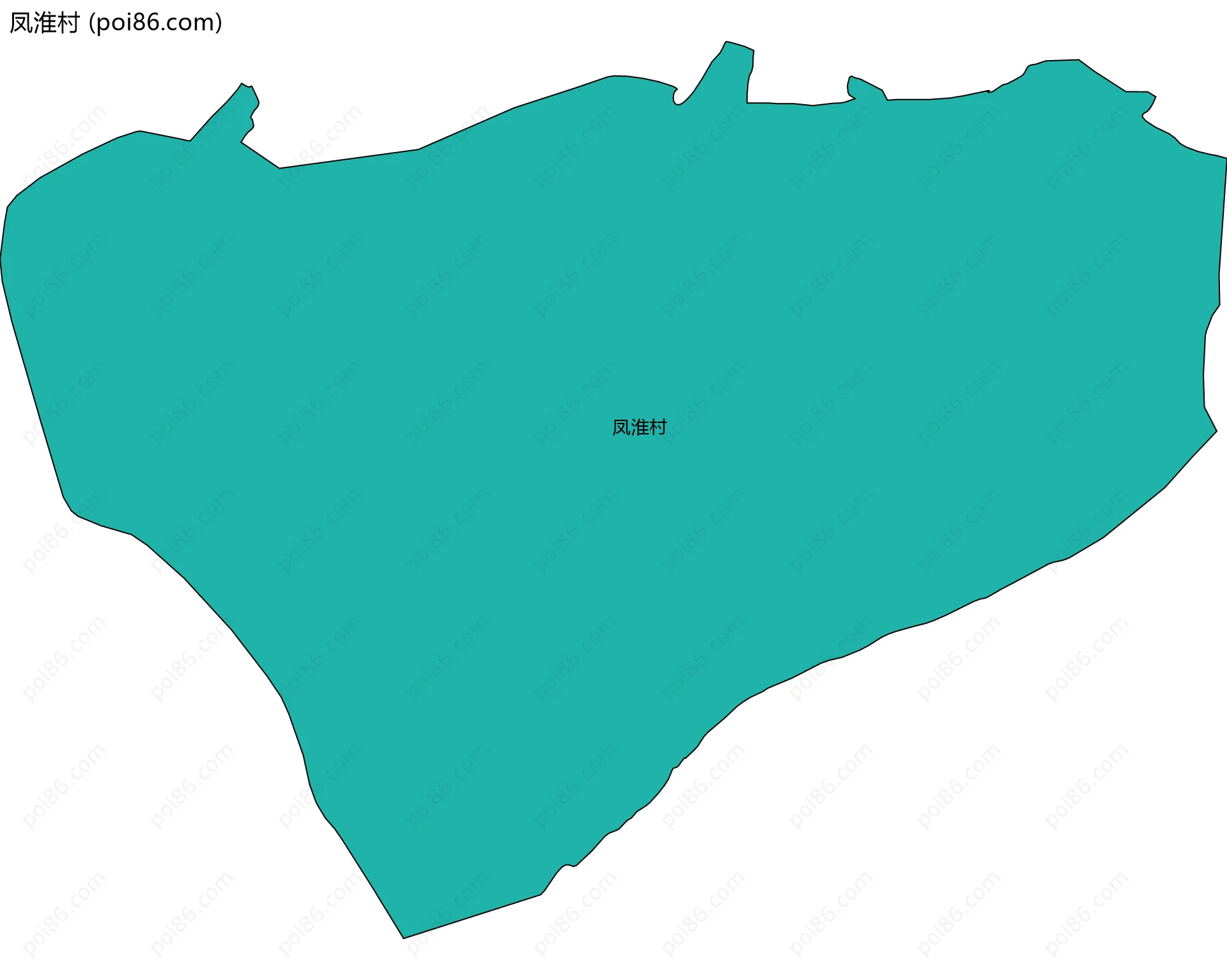 凤淮村边界地图