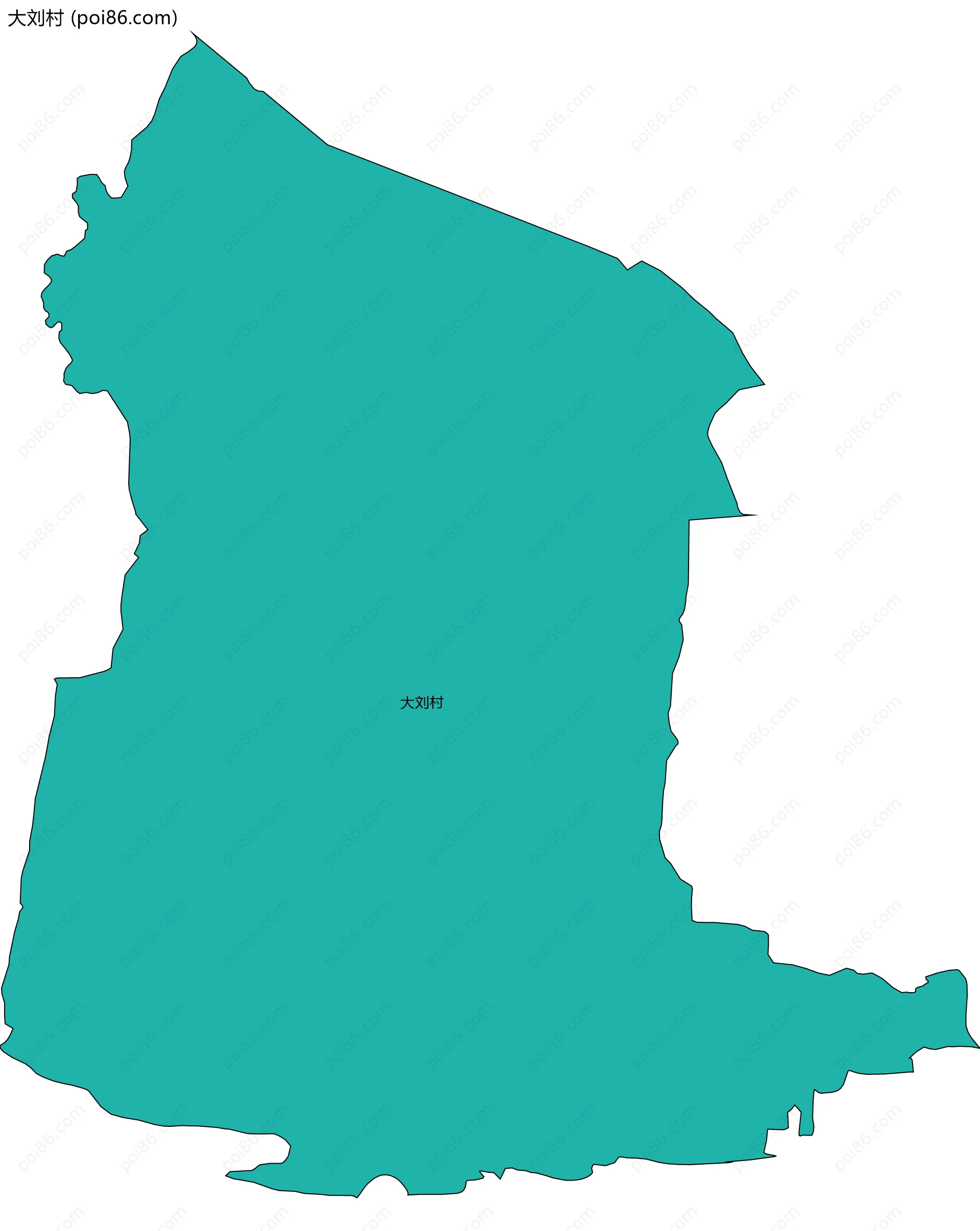 大刘村边界地图