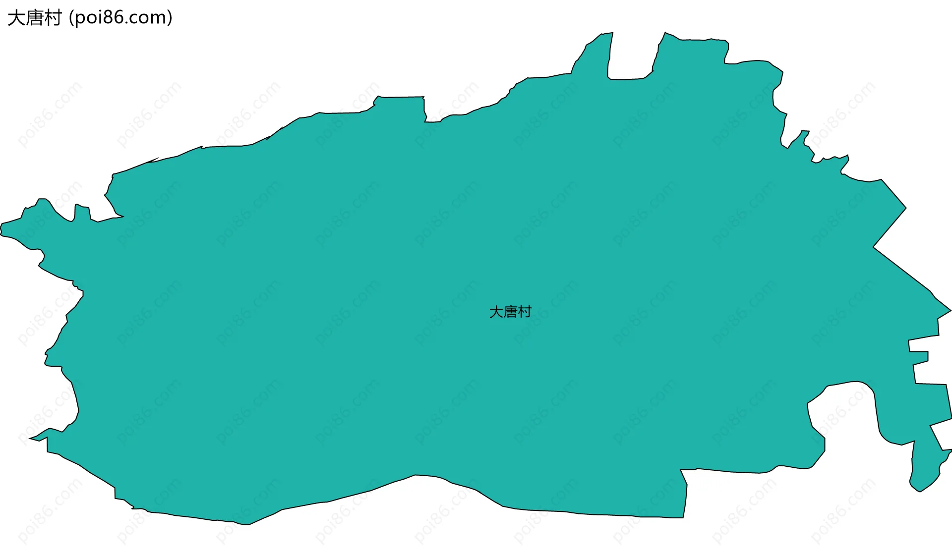 大唐村边界地图