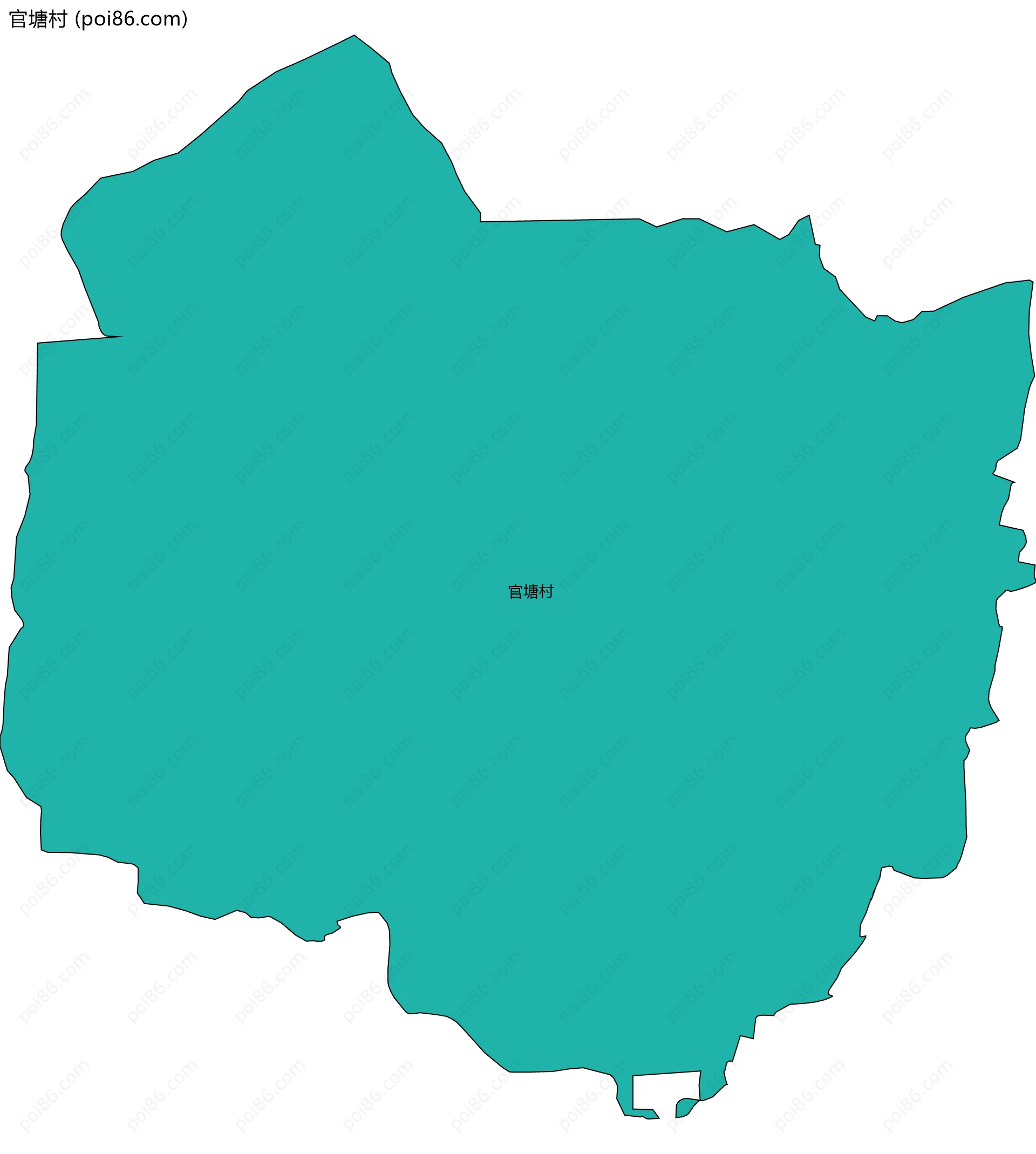 官塘村边界地图