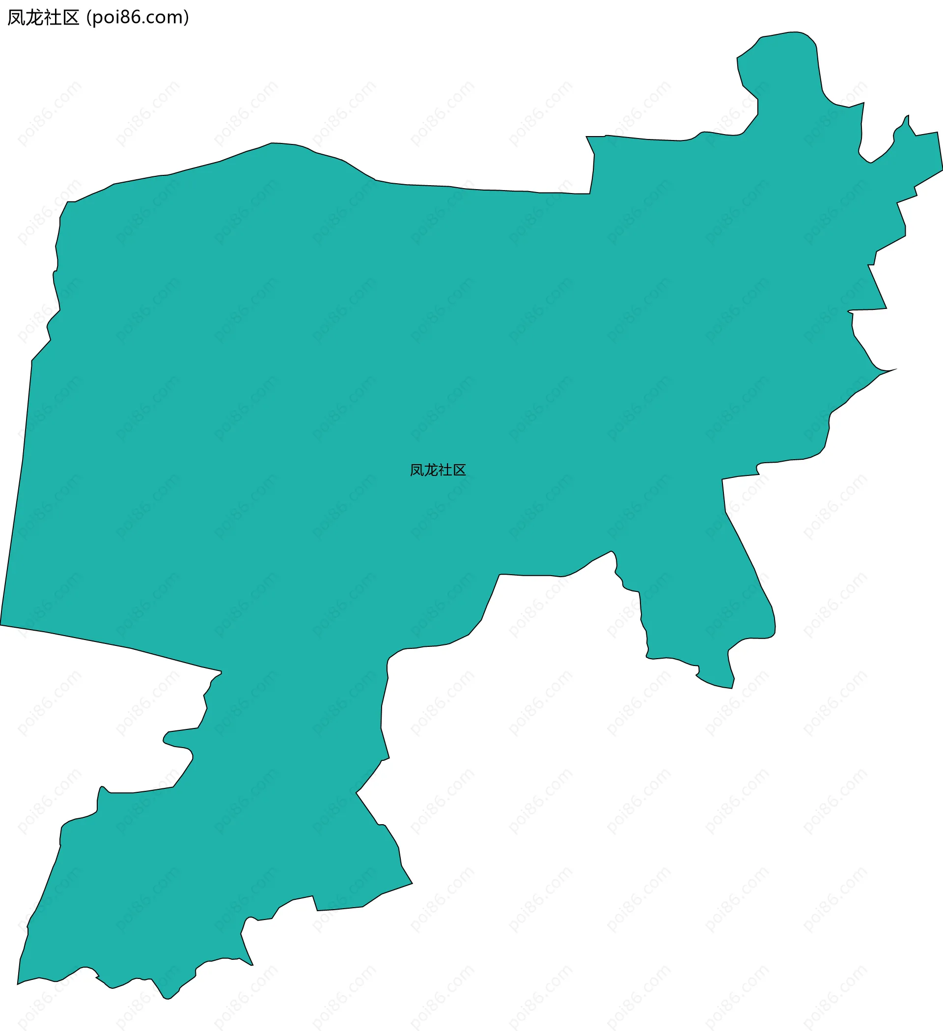 凤龙社区边界地图