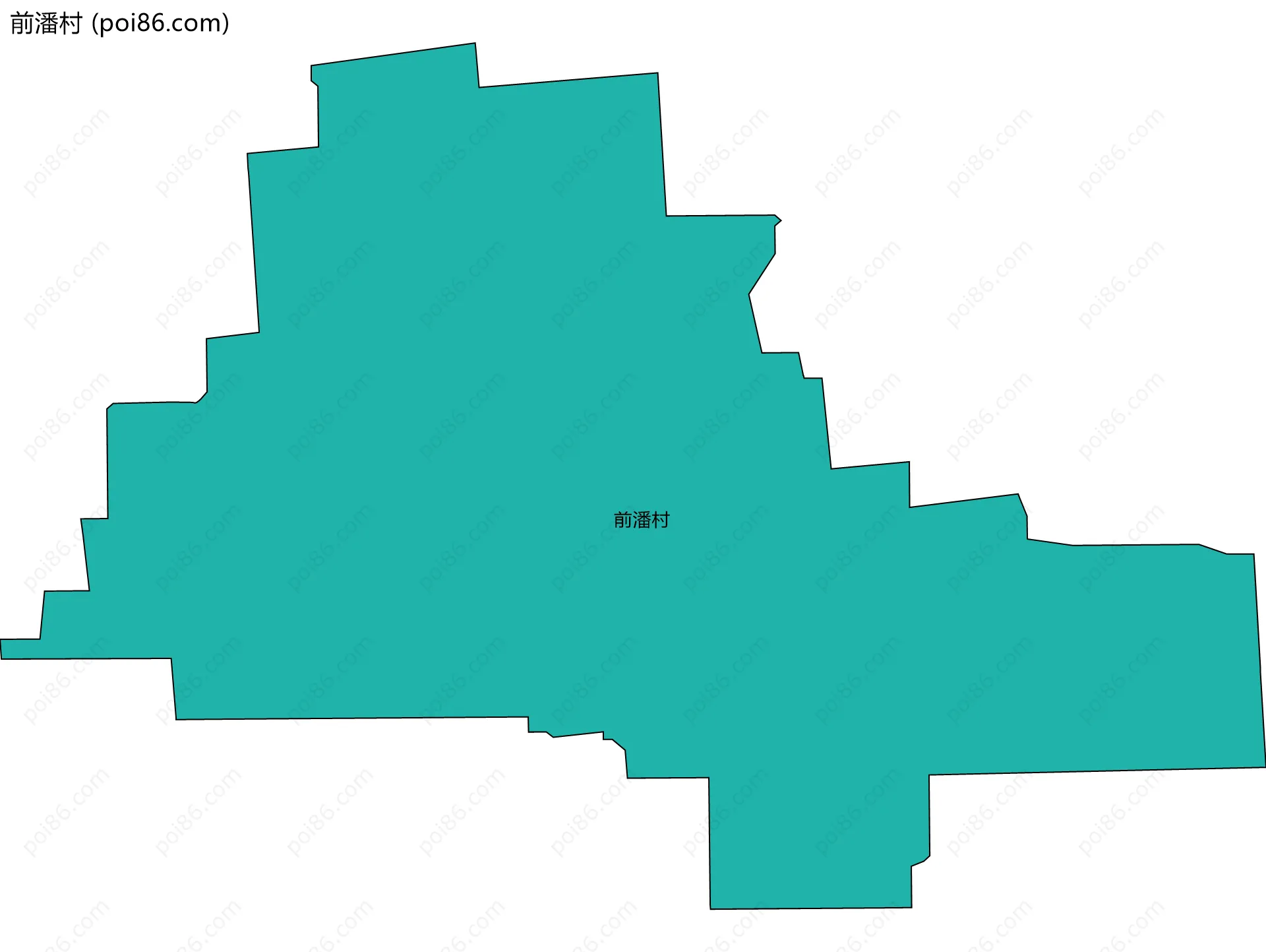 前潘村边界地图