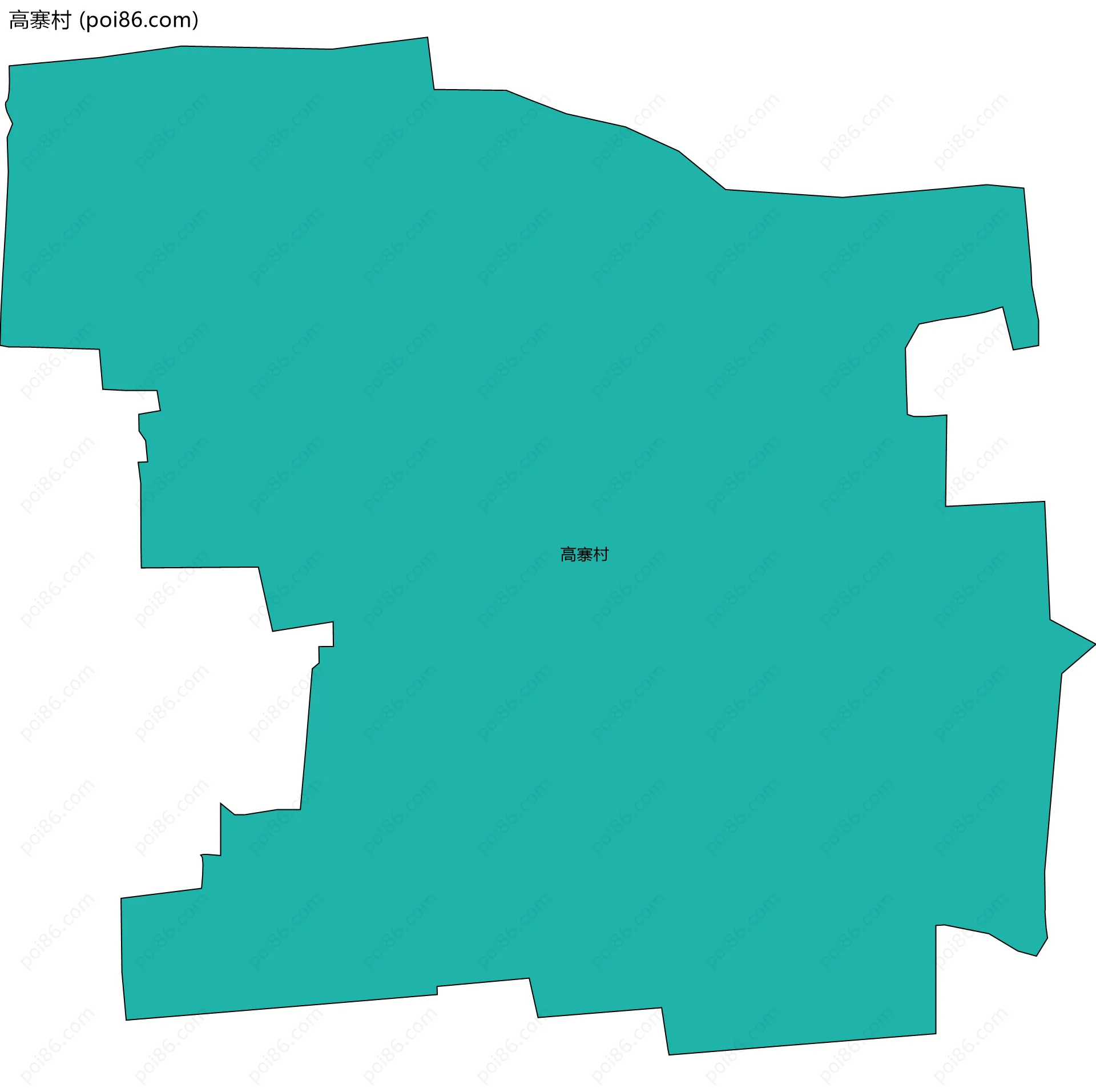 高寨村边界地图
