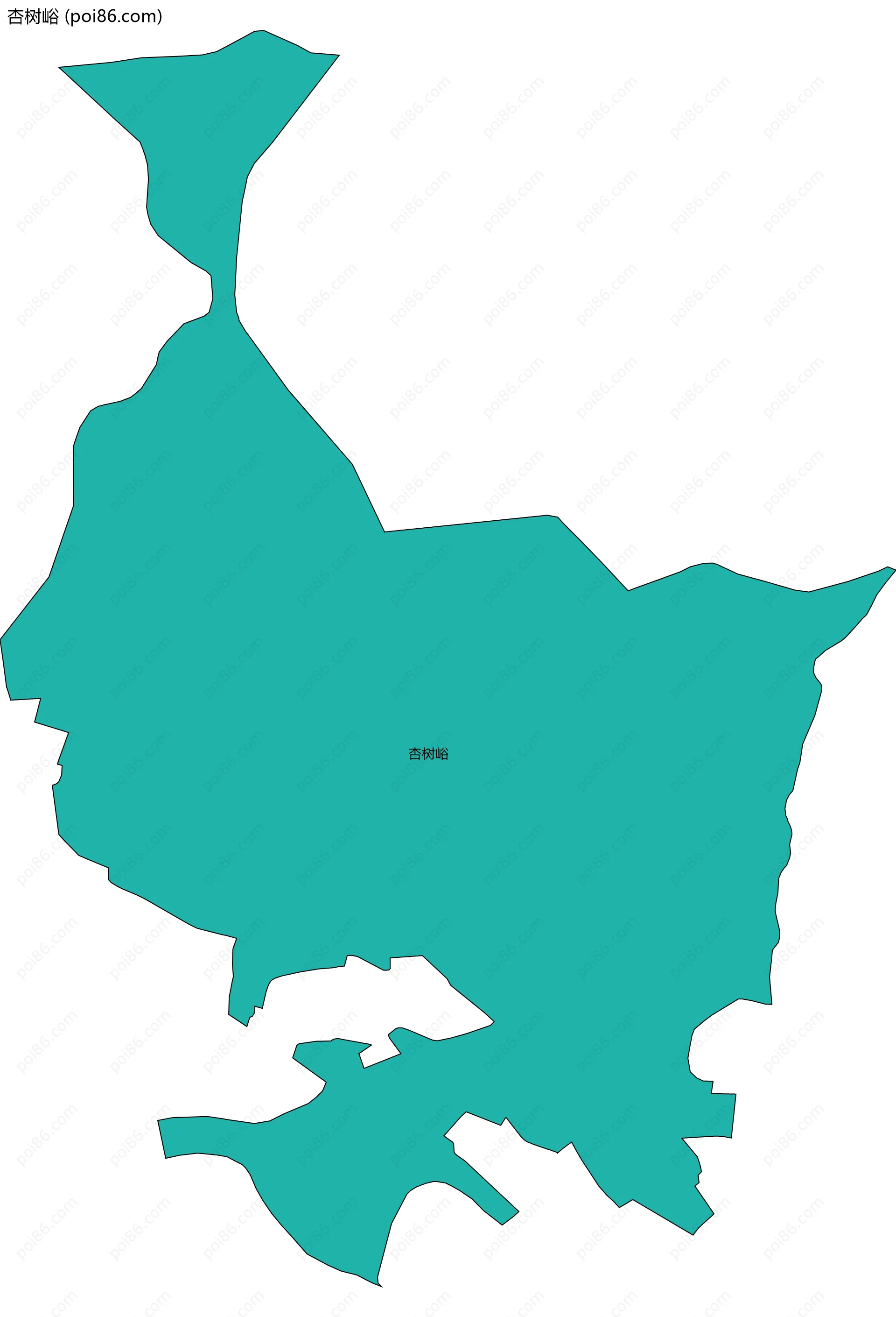 杏树峪边界地图