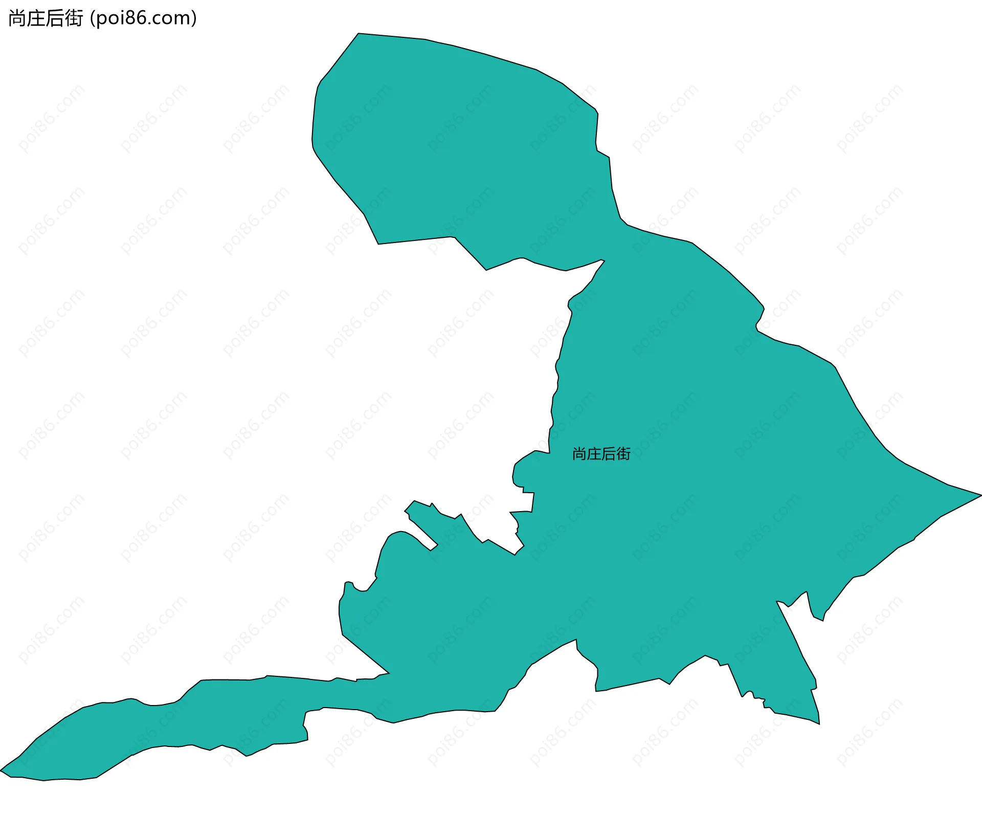 尚庄后街边界地图