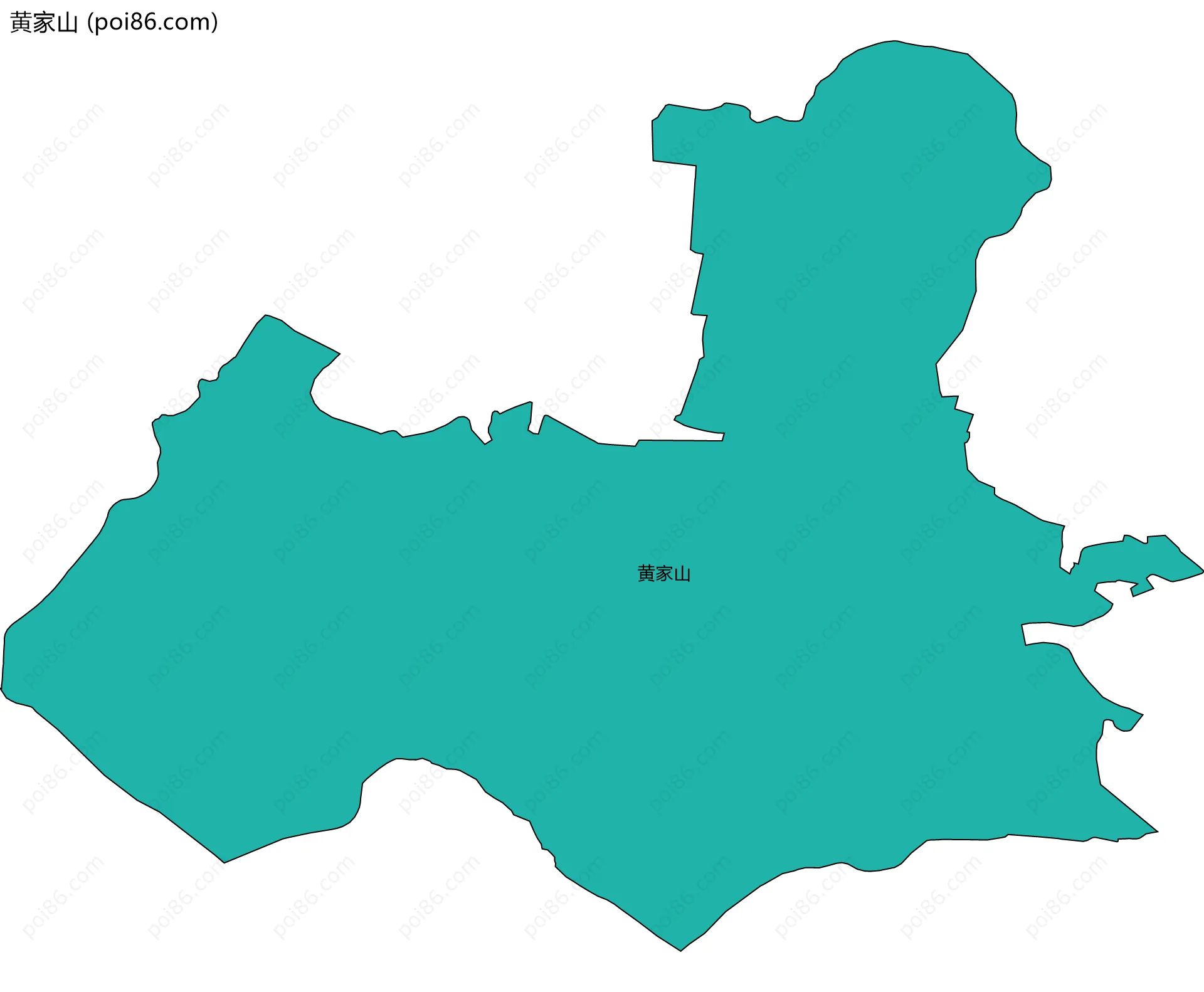 黄家山边界地图