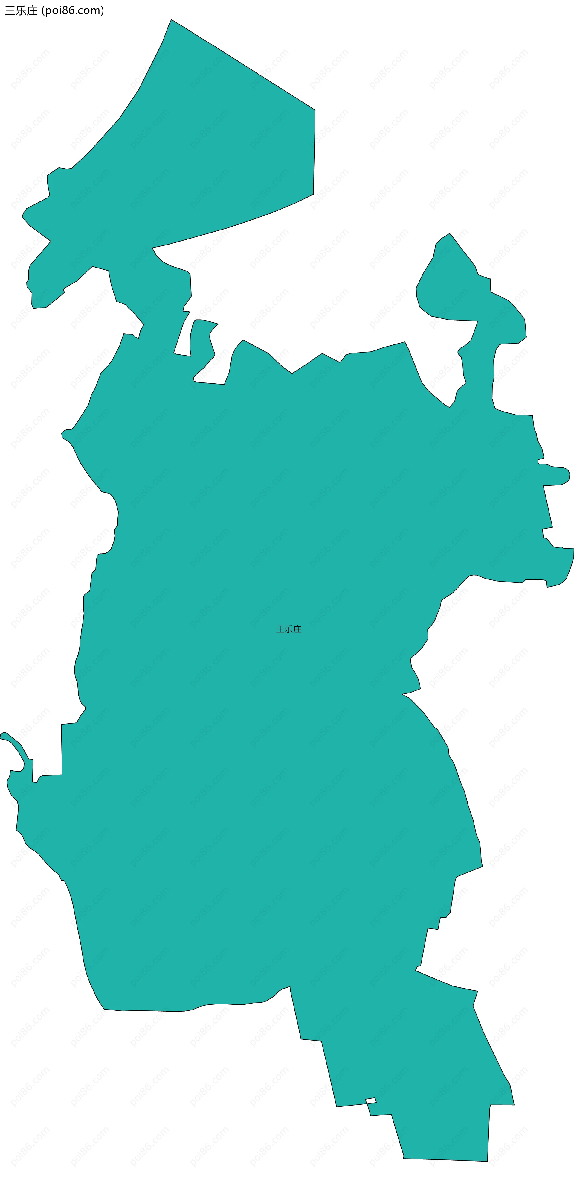 王乐庄边界地图