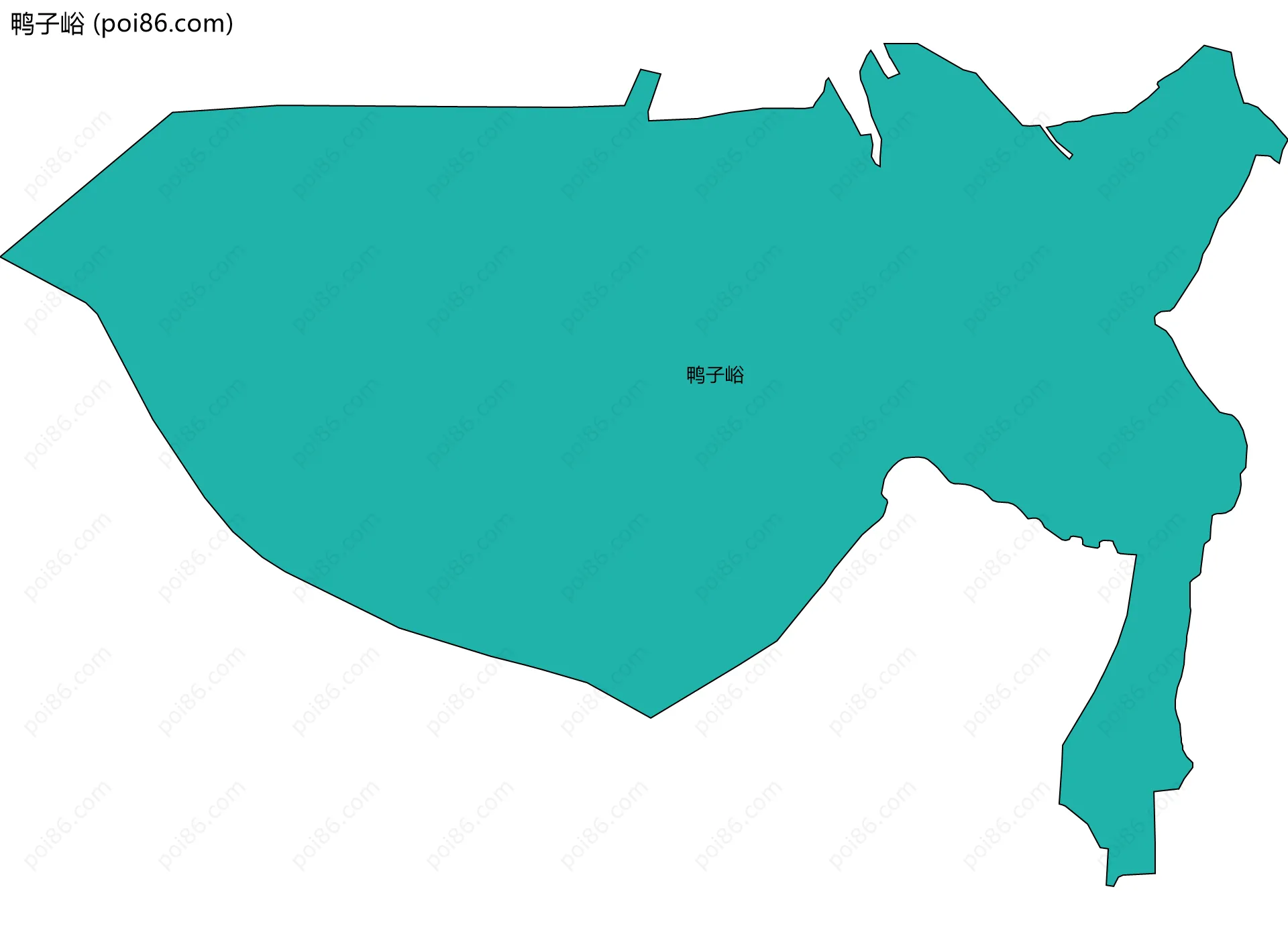 鸭子峪边界地图