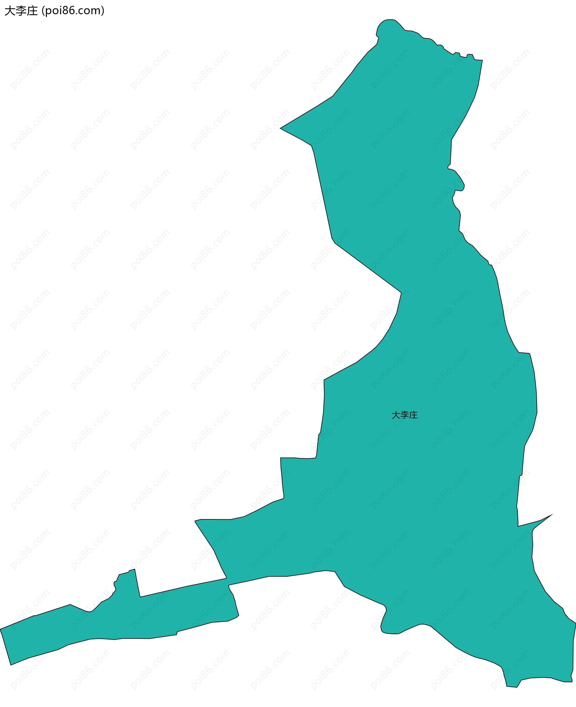大李庄边界地图