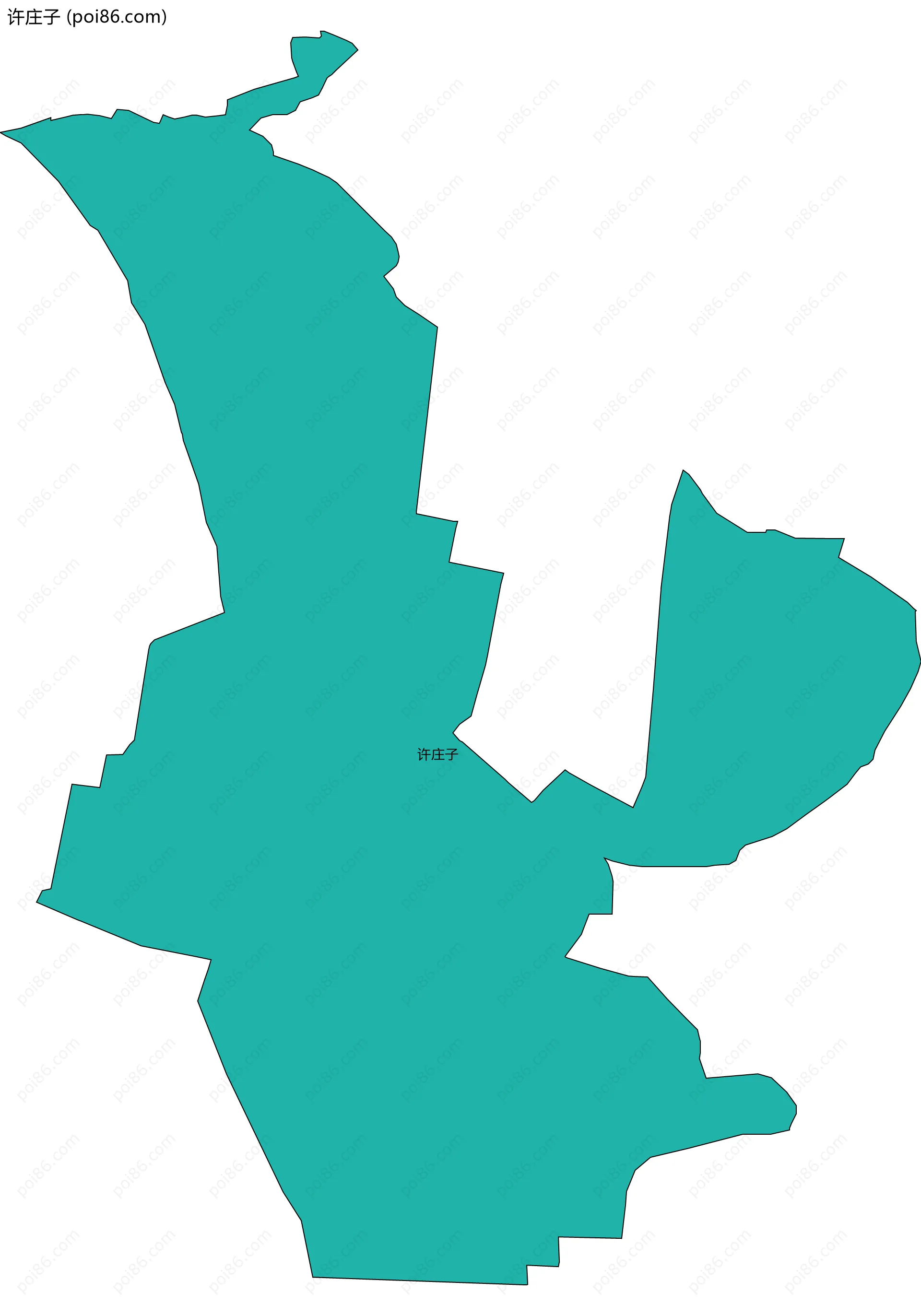 许庄子边界地图