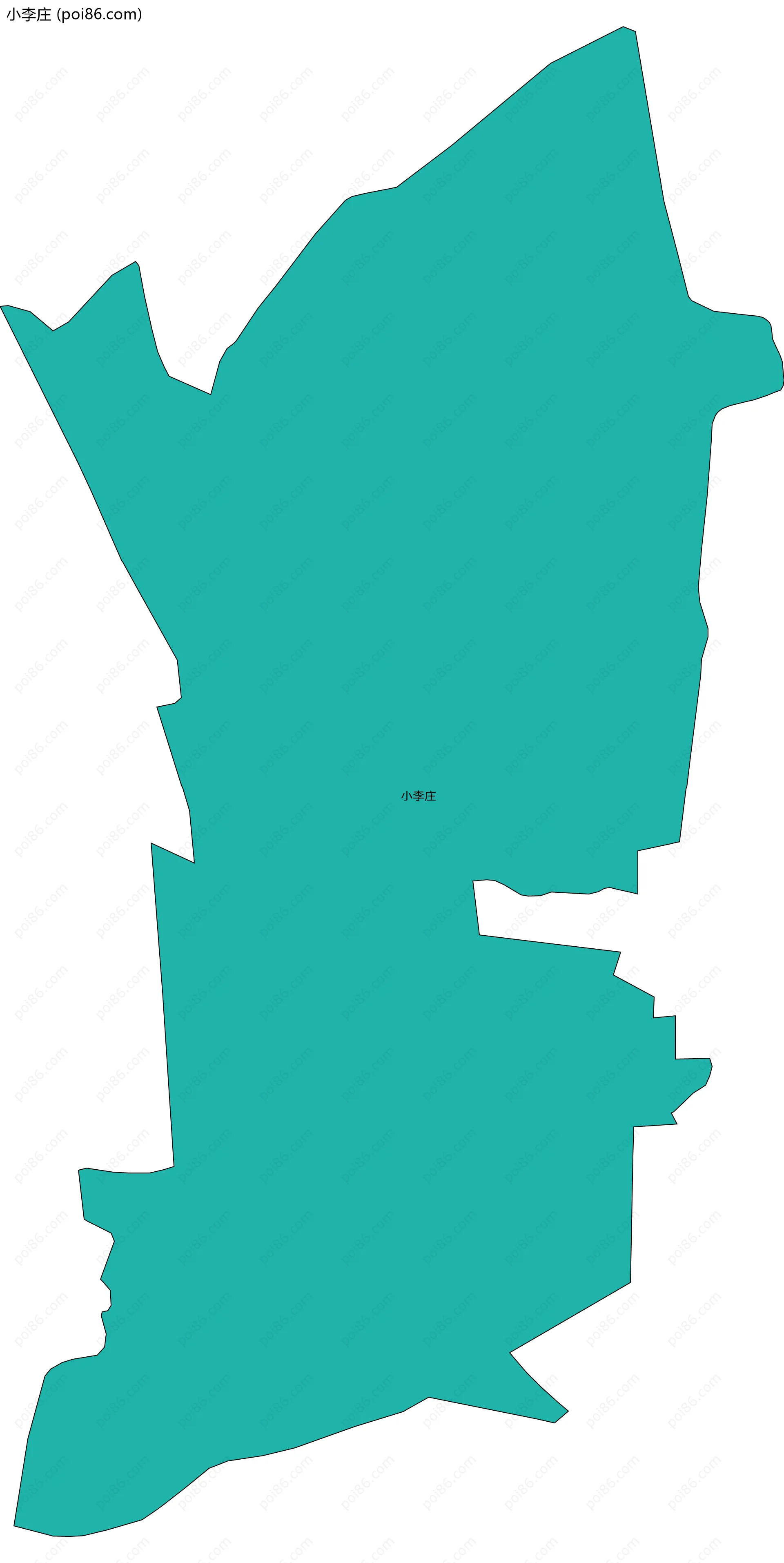 小李庄边界地图