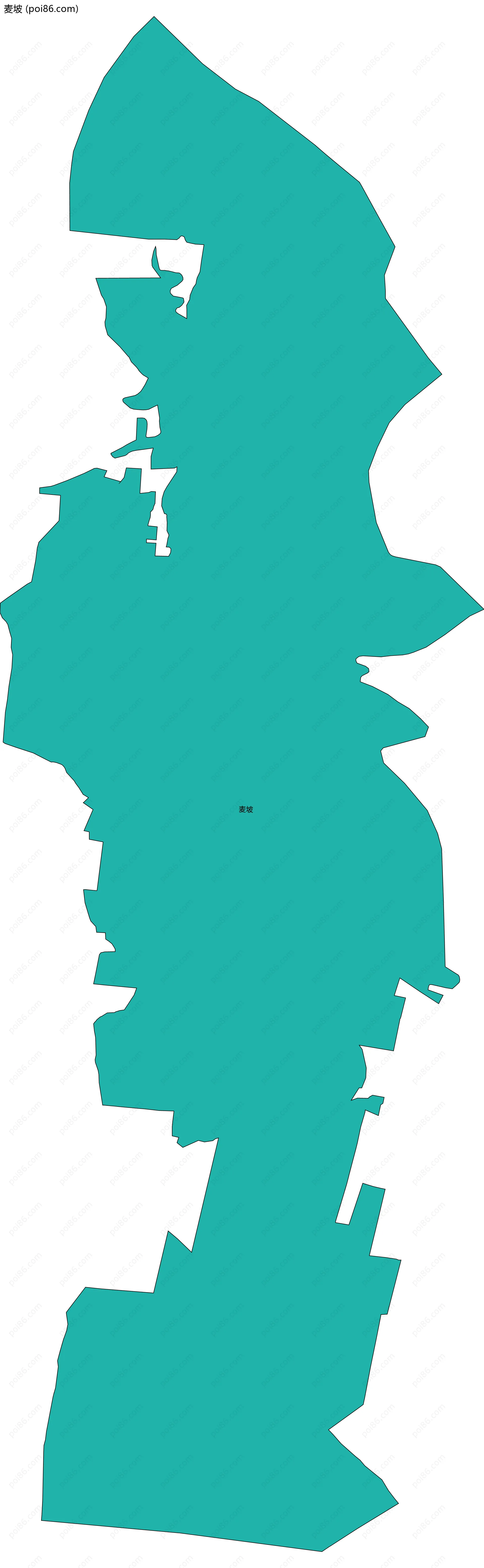 麦坡边界地图