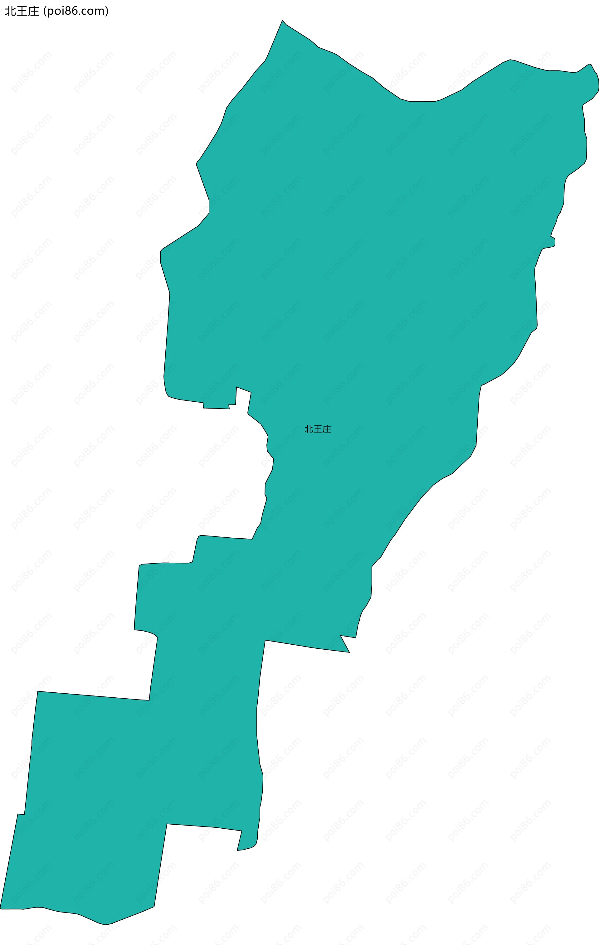 北王庄边界地图
