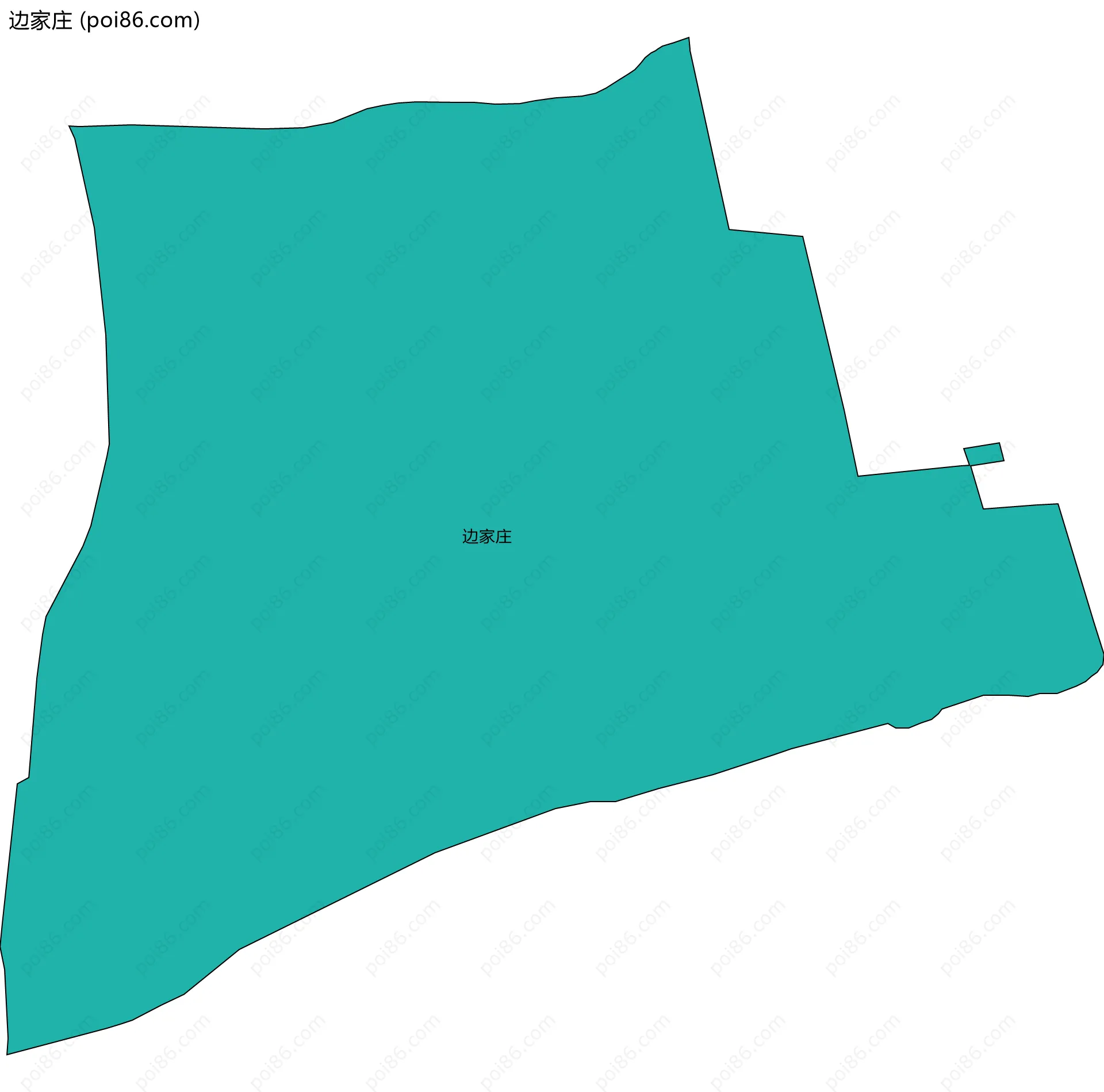 边家庄边界地图